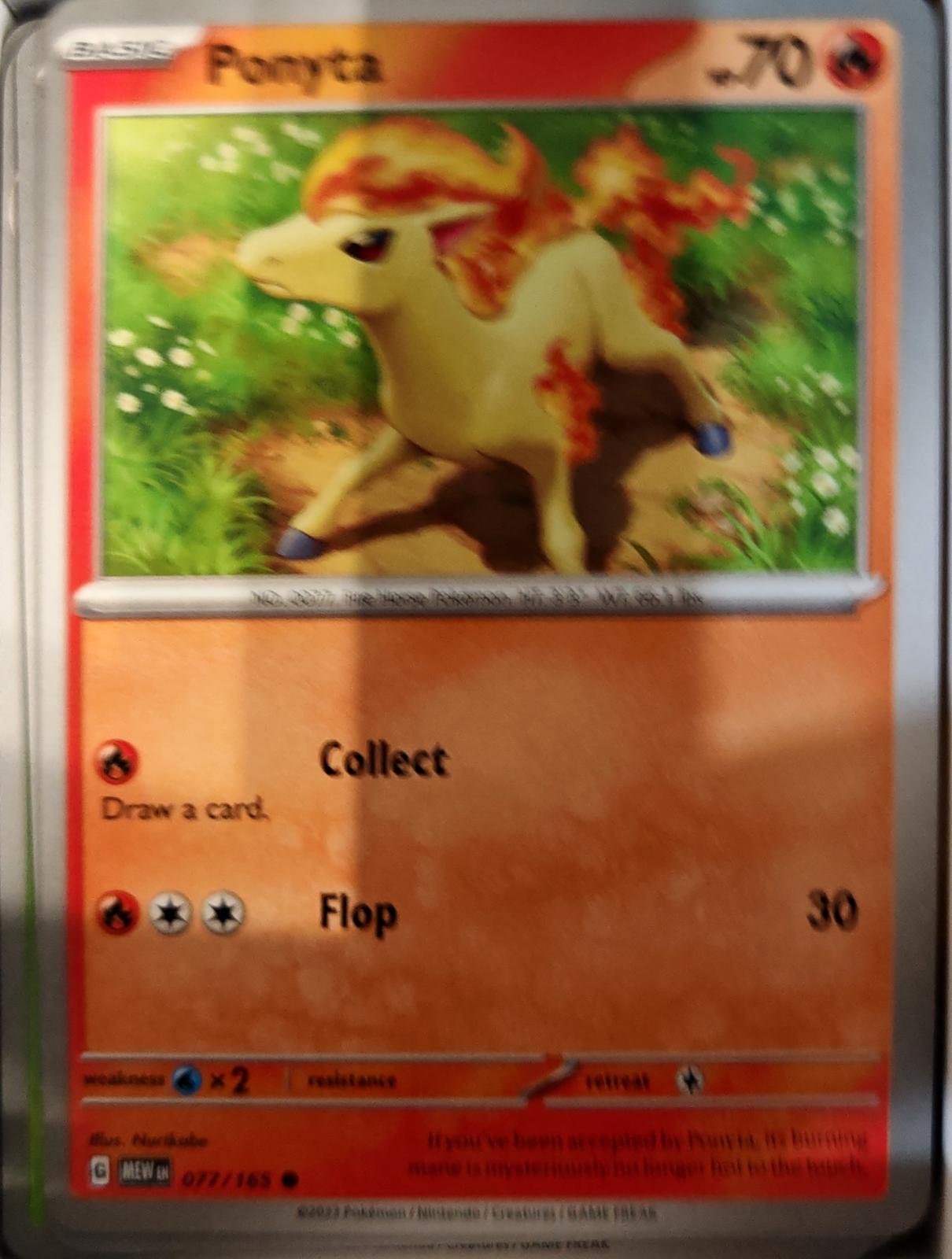 Ponyta - 077/165 - - 151 - Pokemon - Common | AA74-38