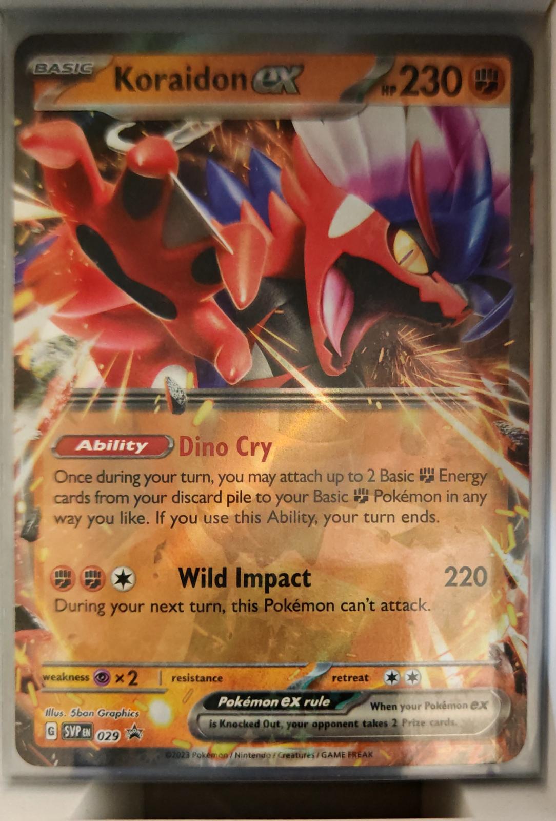 Koraidon ex - 029 - Holo - SCARLET & VIOLET PROMO - Pokemon - Promo | AA37-38