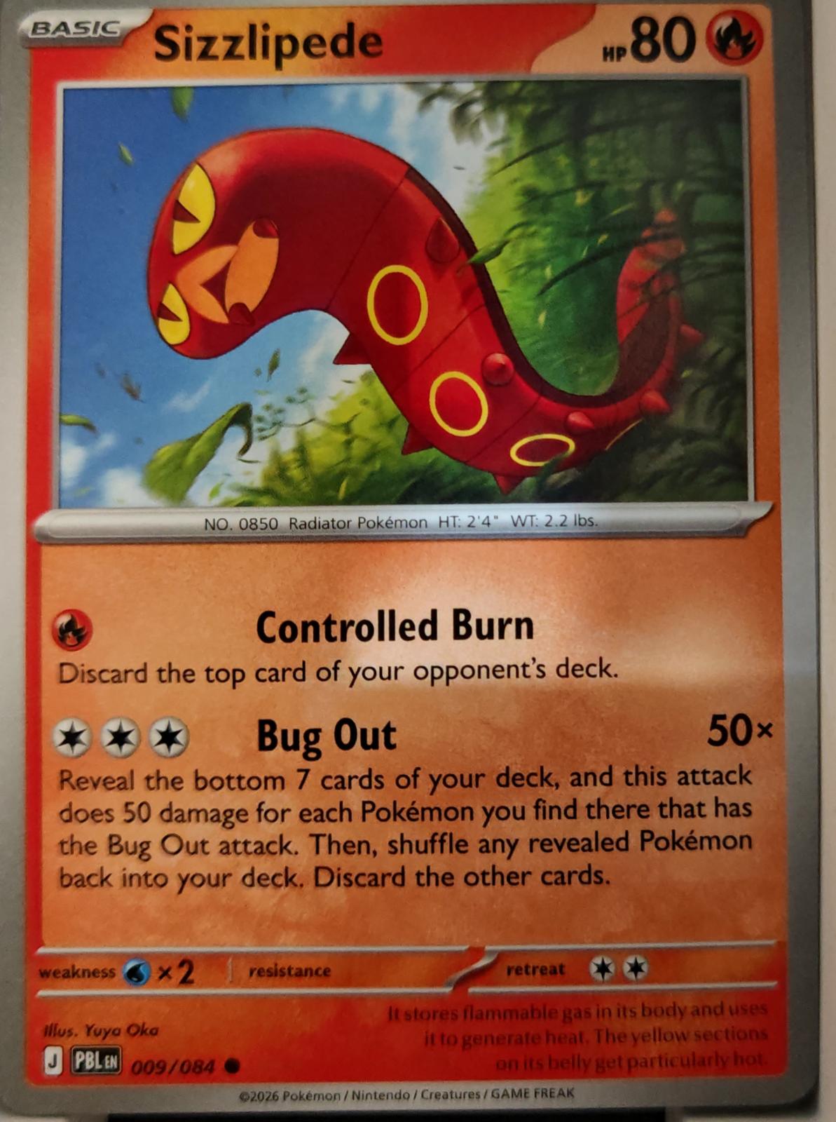 Sizzlipede - 009/084 - - PITCH BLACK - Pokemon - Common | AA18-36