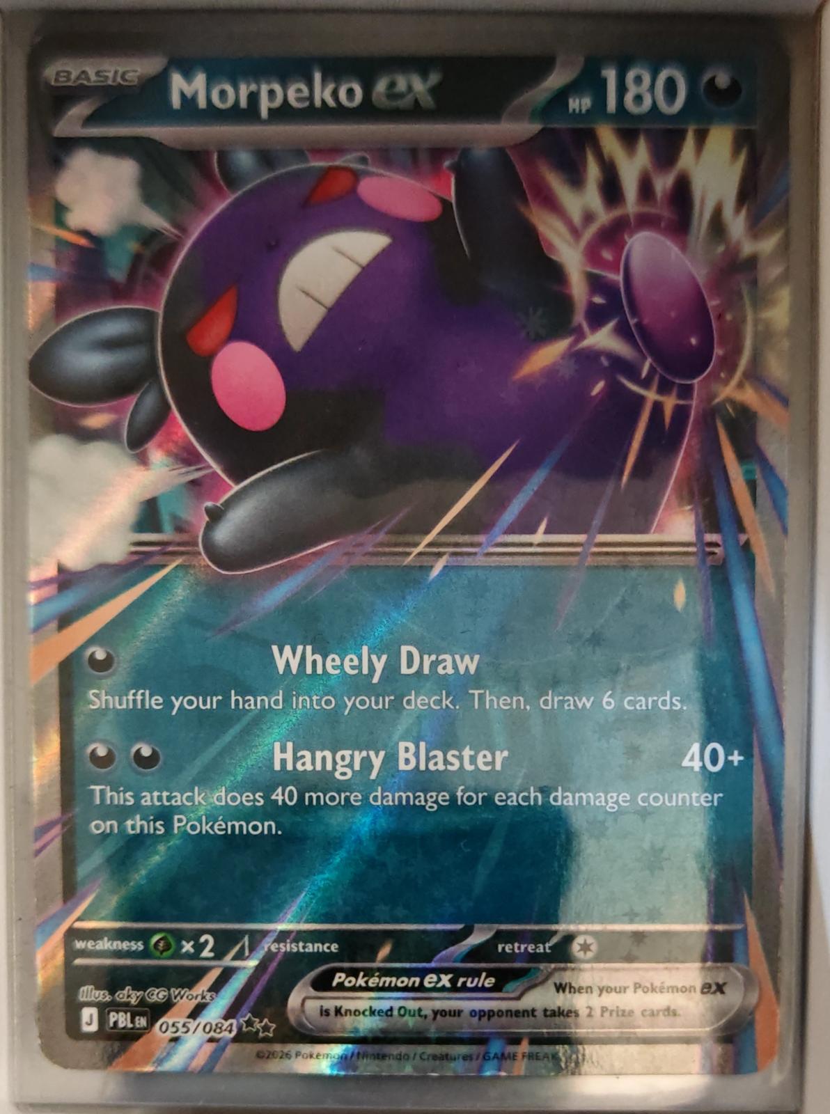 Morpeko ex - 055/084 - Holo - PITCH BLACK - Pokemon - Double Rare | AA37-17