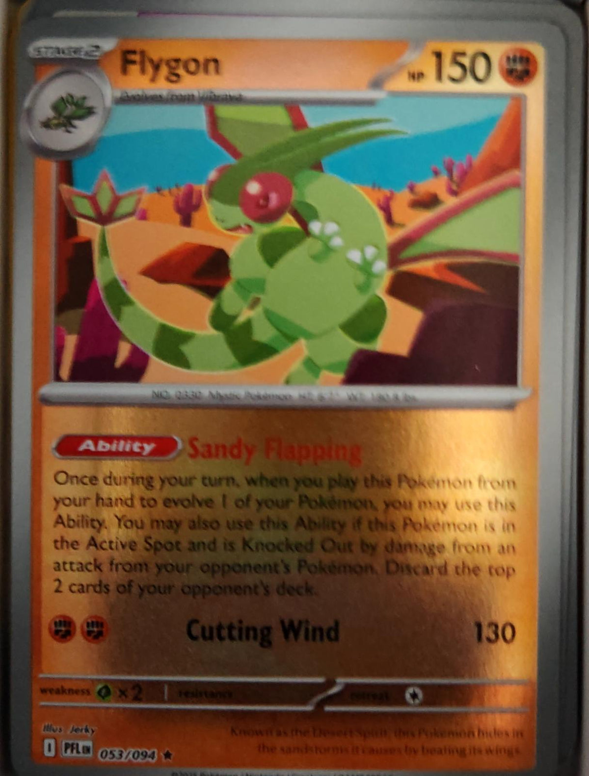 Flygon - 053/094 - Reverse Holo - PHANTASMAL FLAMES - Pokemon - Rare | AA56-17