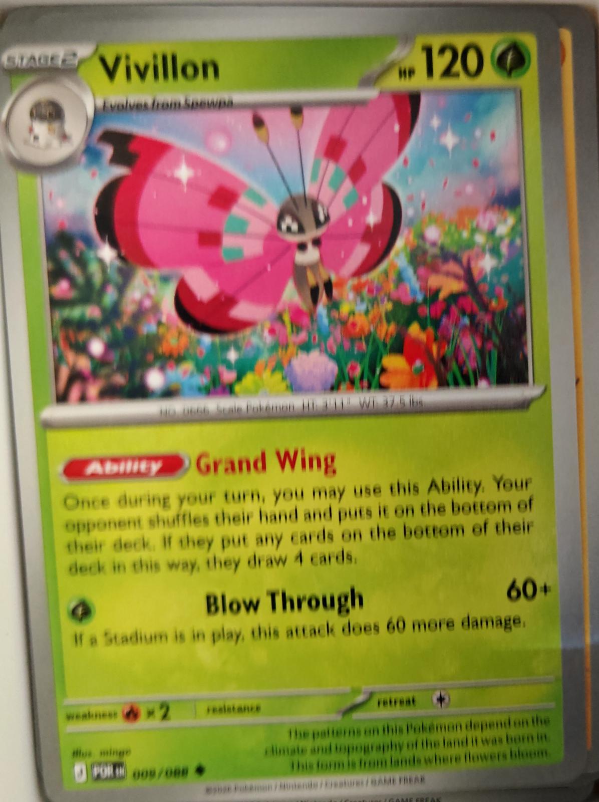 Vivillon - 009/088 - - PERFECT ORDER - Pokemon - Uncommon | AA22-90