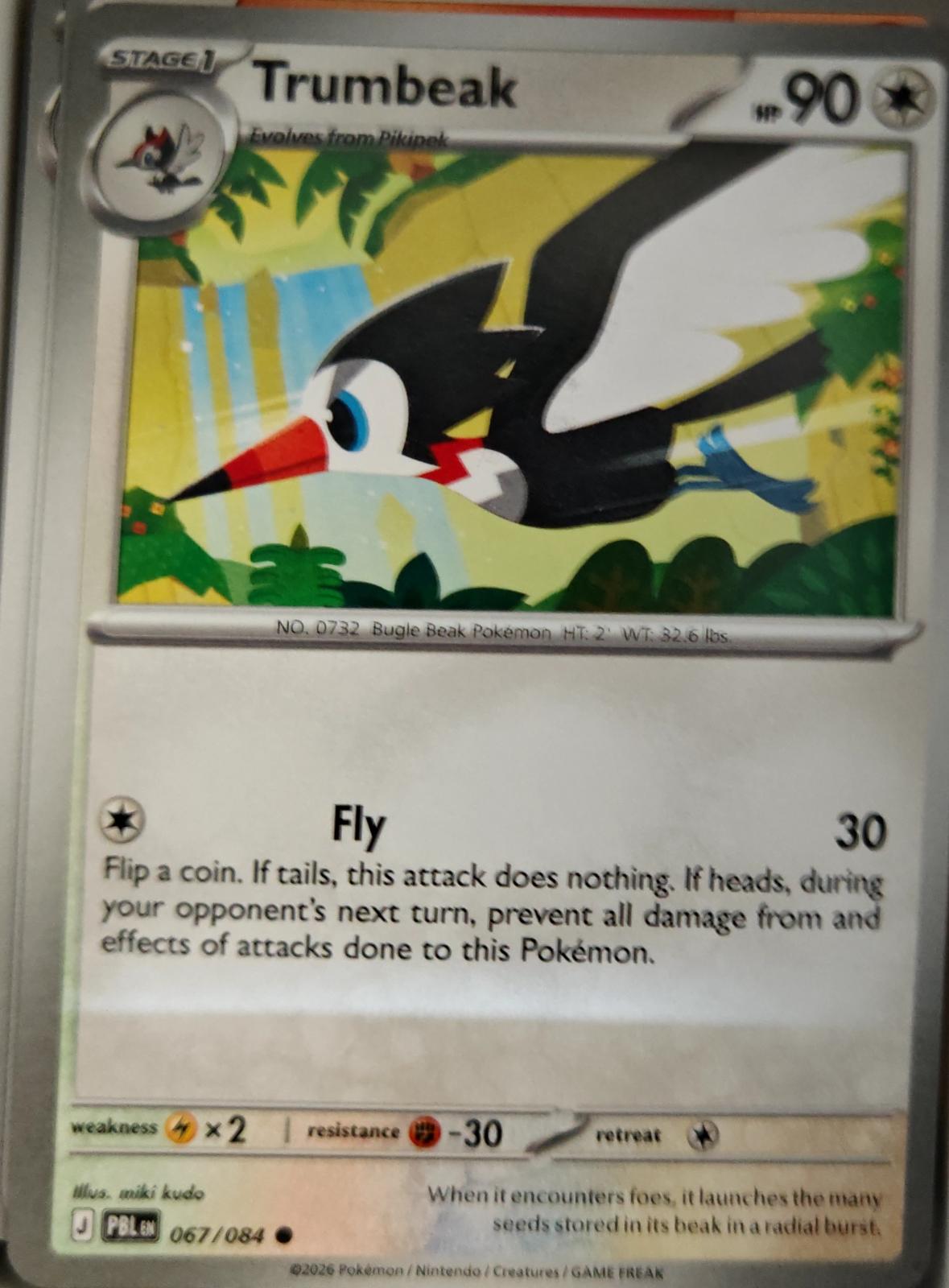 Trumbeak - 067/084 - - PITCH BLACK - Pokemon - Common | AA17-90