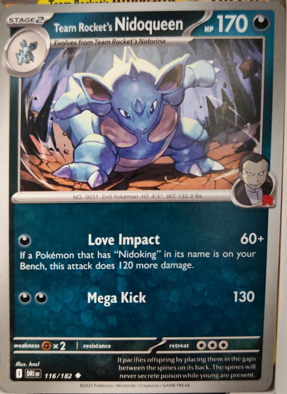 Team Rocket's Nidoqueen - 116/182 - - DESTINED RIVALS - Pokemon - | AA10-15
