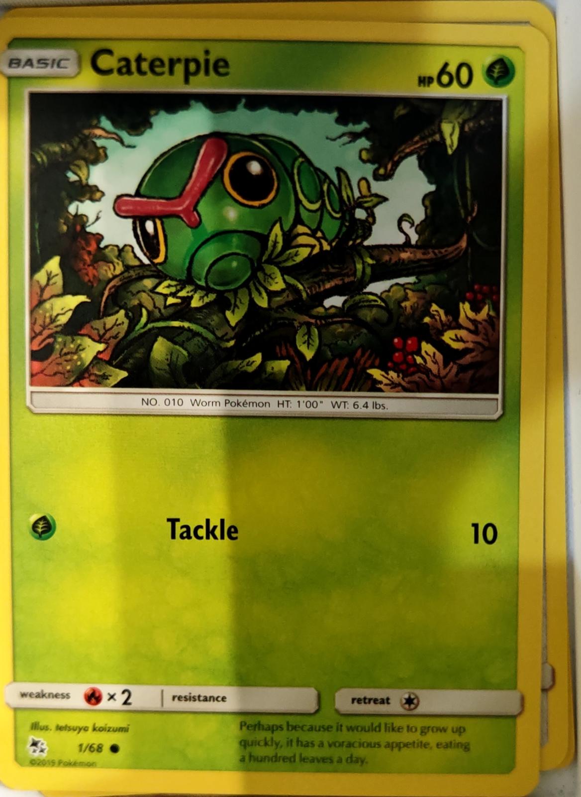Caterpie - 1/68 - - HIDDEN FATES - Pokemon - Common | AA69-3