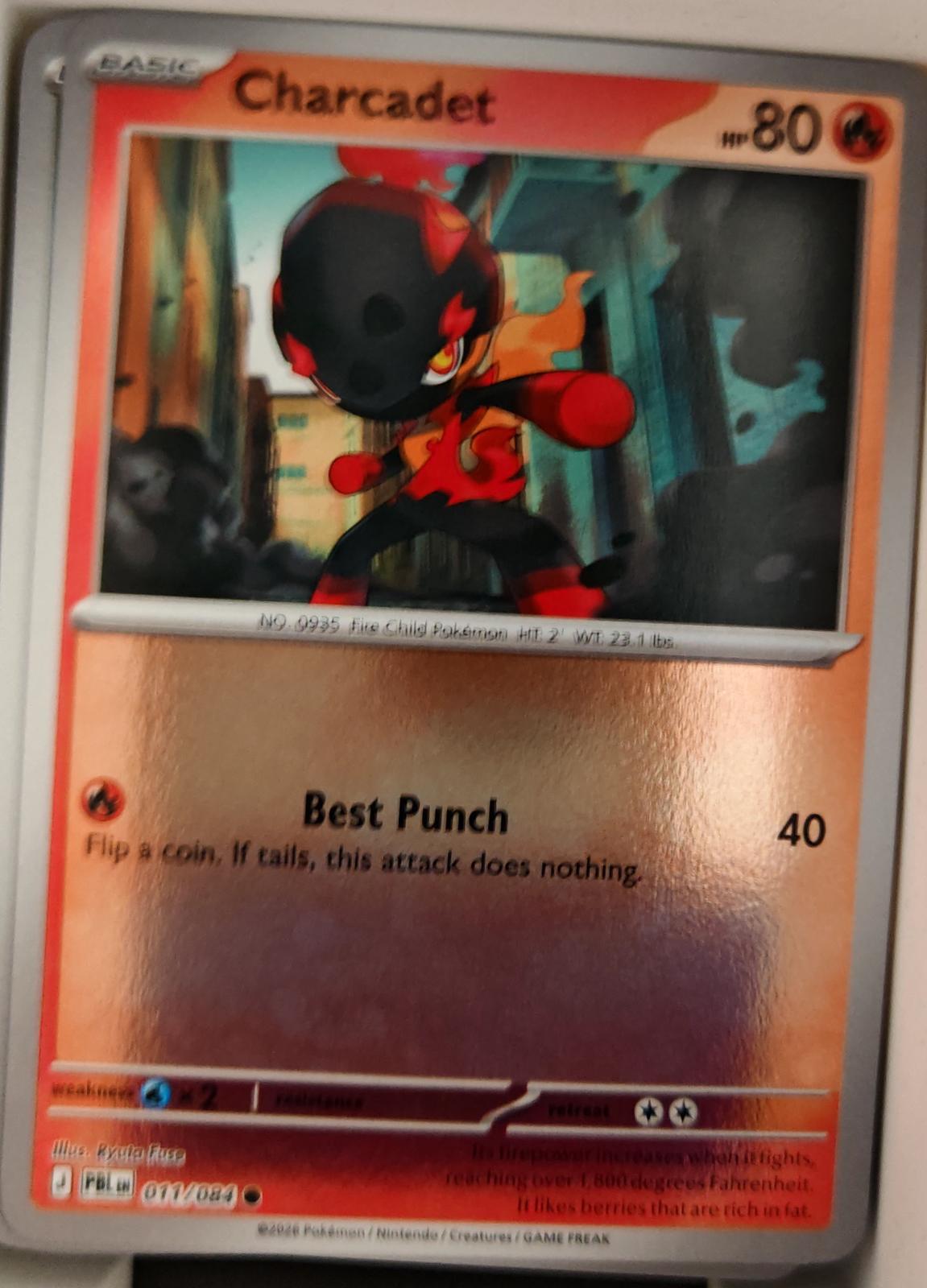 Charcadet - 011/084 - Reverse Holo - PITCH BLACK - Pokemon - Common | AA26-40