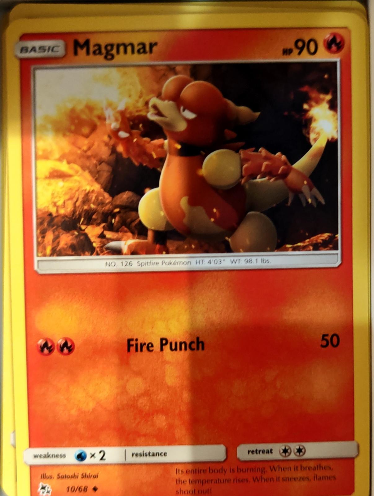 Magmar - 10/68 - - HIDDEN FATES - Pokemon - Uncommon | AA71-18