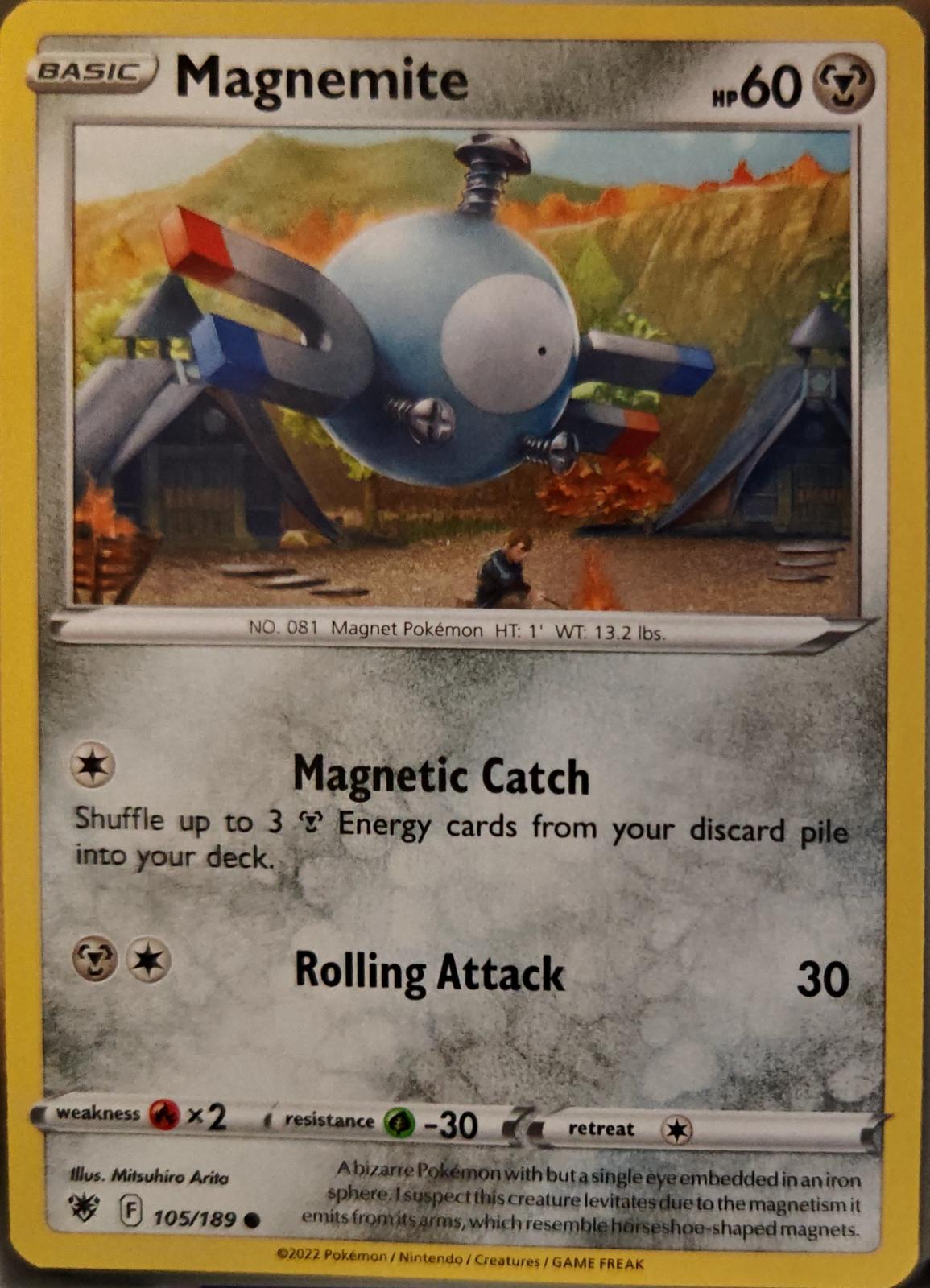 Magnemite - 105/189 - - ASTRAL RADIANCE - Pokemon - Common | AA01-43