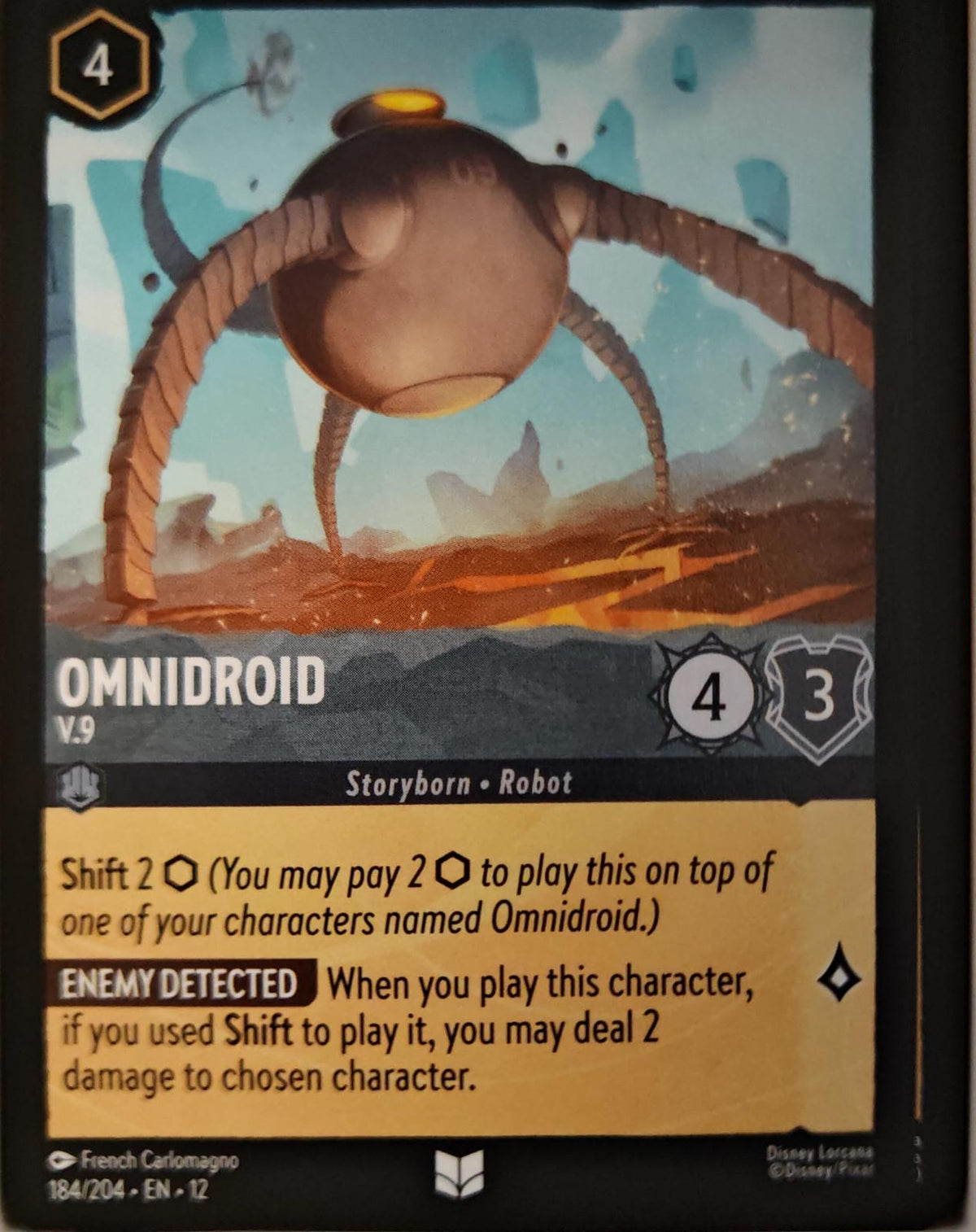 Omnidroid - V.9 - 184/204 - - WILDS UNKNOWN - Lorcana - Uncommon | LAA03-58