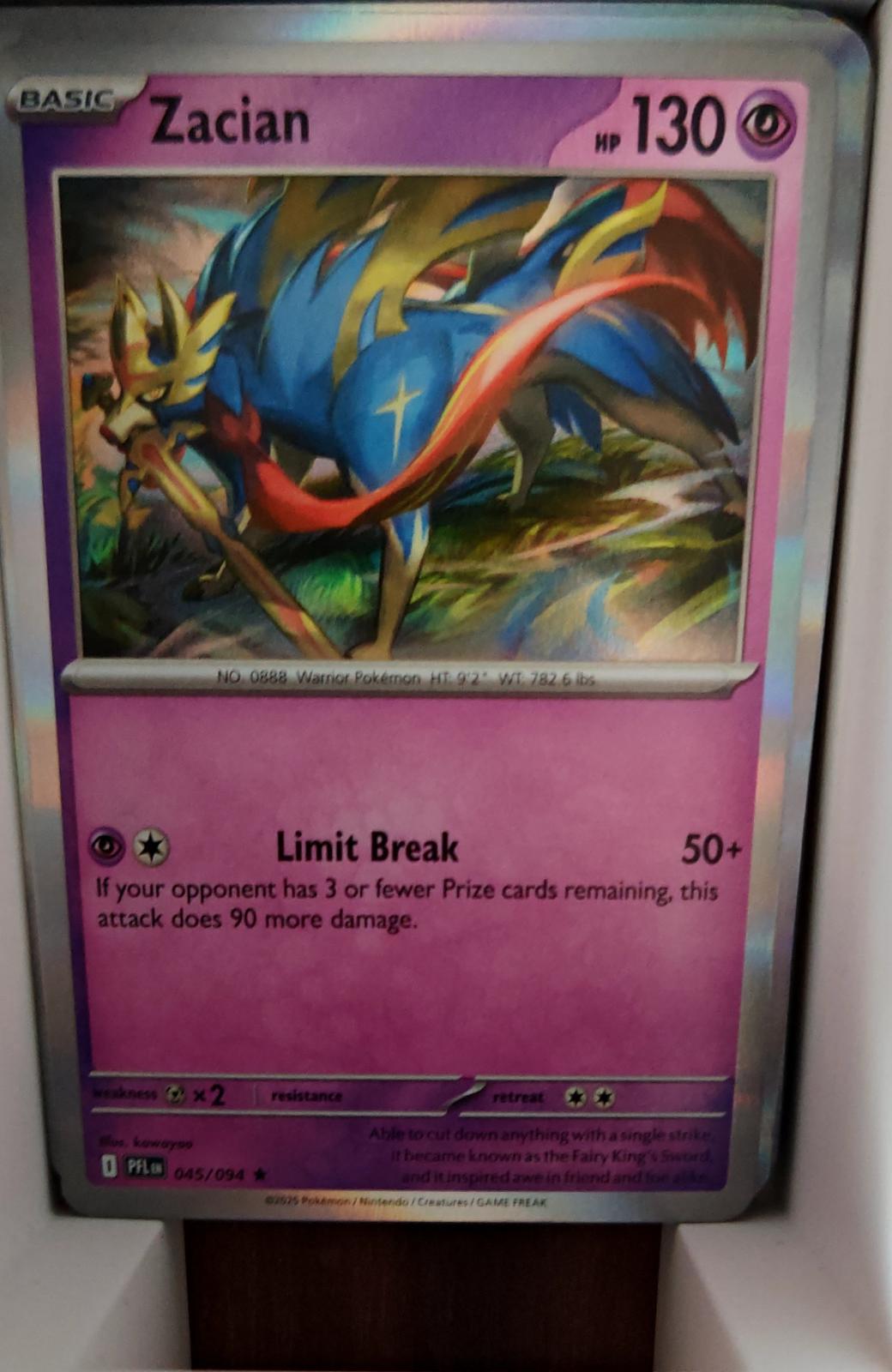 Zacian - 045/094 - Holo - PHANTASMAL FLAMES - Pokemon - Rare | AA55-25