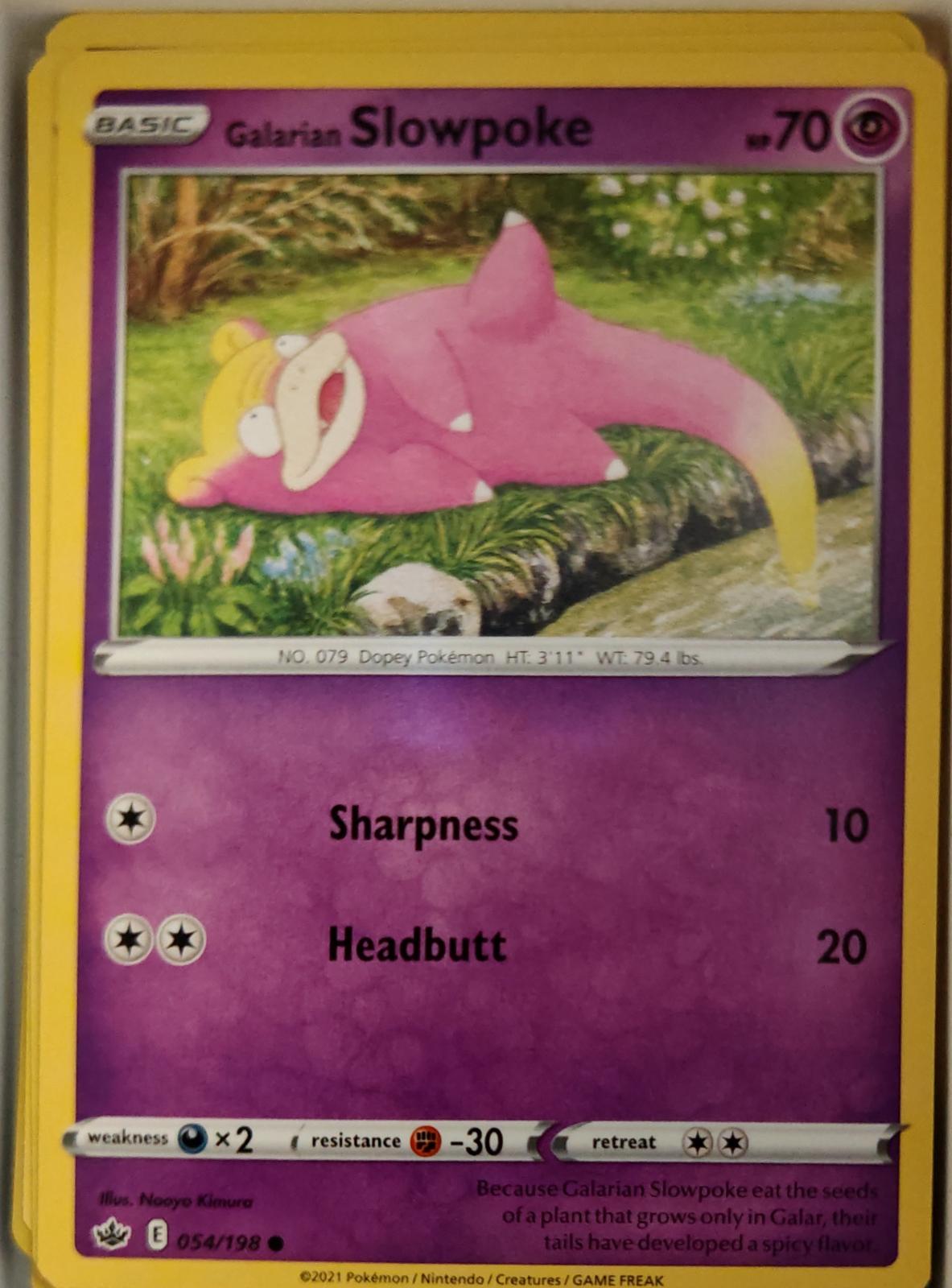 Galarian Slowpoke - 054/198 - - CHILLING REIGN - Pokemon - Common | AA21-16