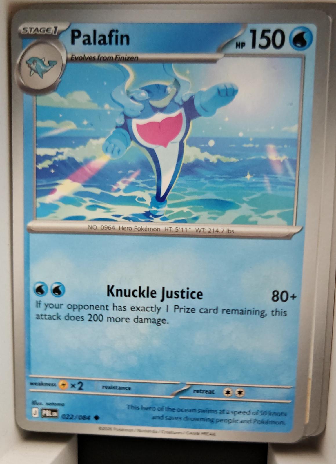 Palafin - 022/084 - - PITCH BLACK - Pokemon - Uncommon | AA16-42