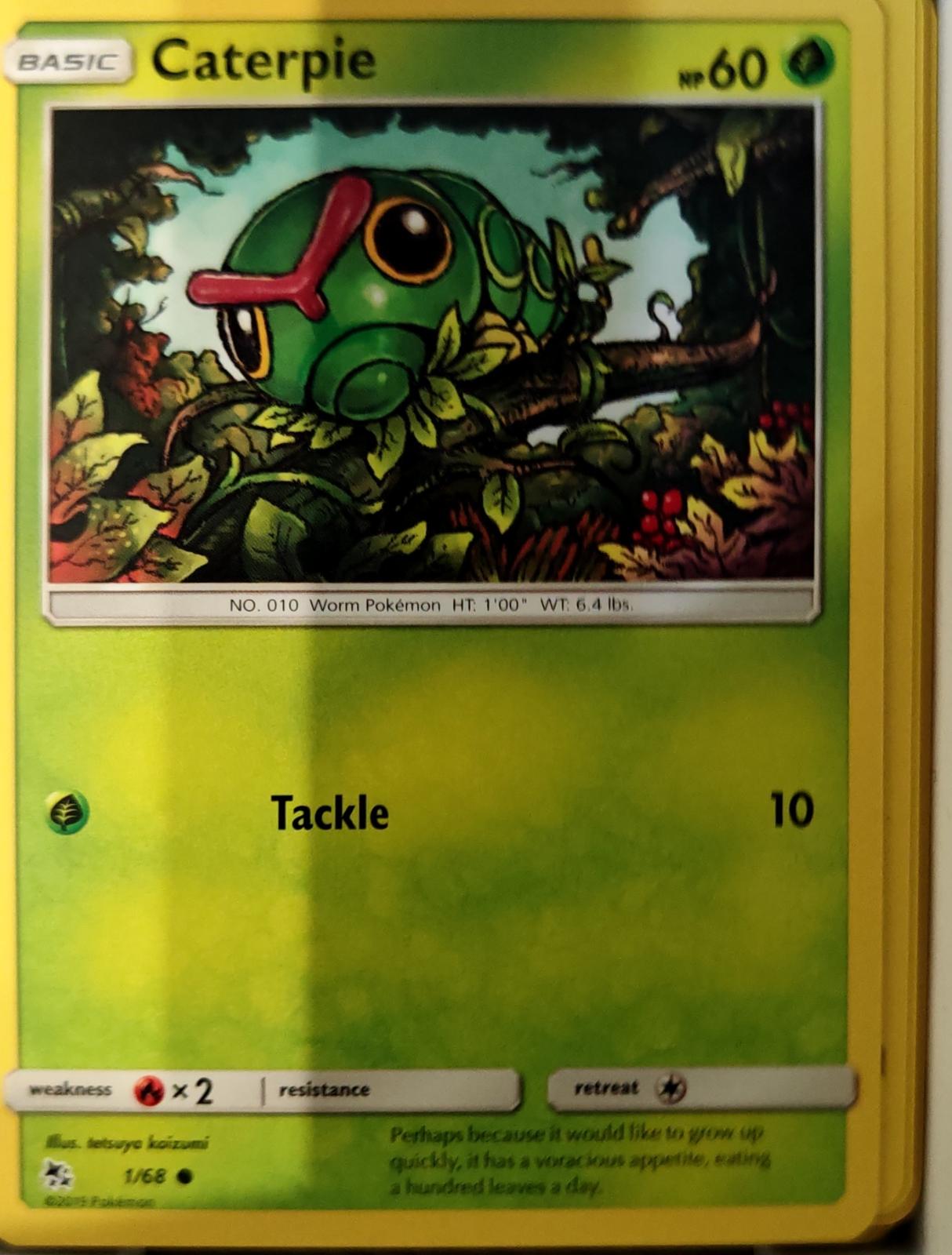 Caterpie - 1/68 - - HIDDEN FATES - Pokemon - Common | AA68-38