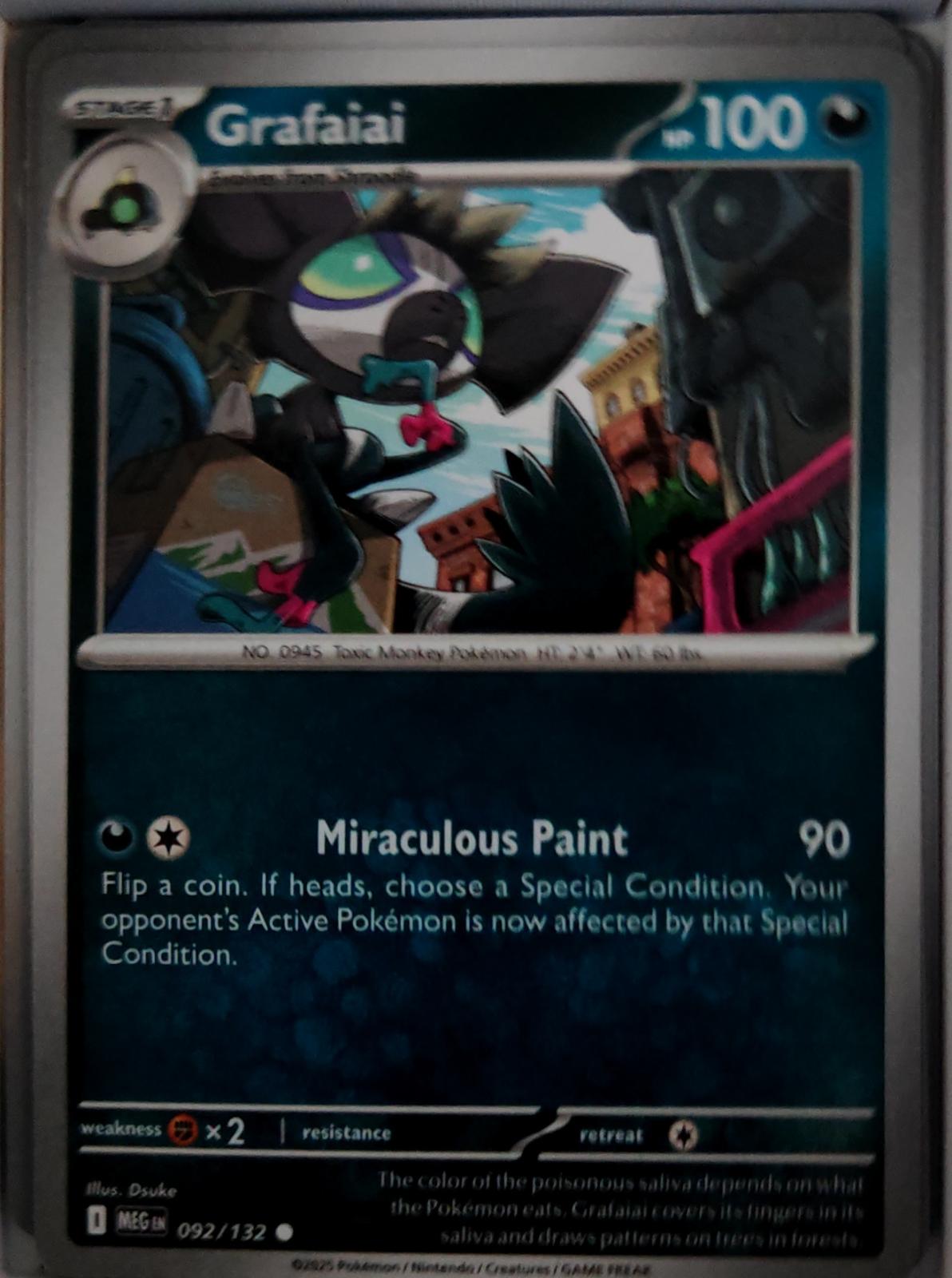 Grafaiai - 092/132 - - MEGA EVOLUTION - Pokemon - Common | AA45-10