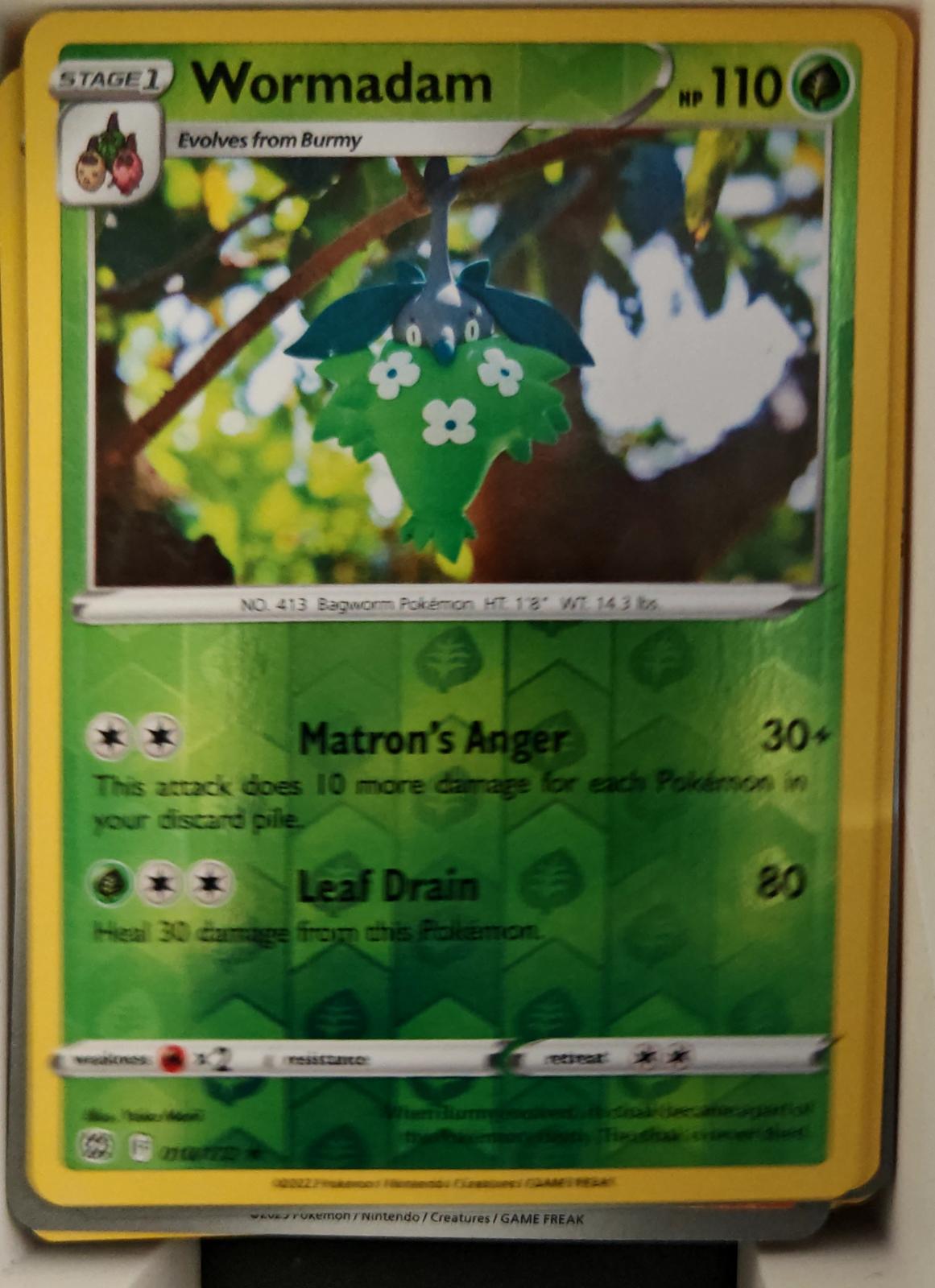 Wormadam - 010/172 - Reverse Holo - BRILLIANT STARS - Pokemon - Rare | AA22-48