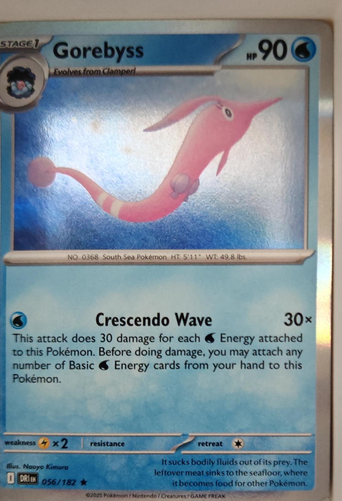 Gorebyss - 056/182 - Holo - DESTINED RIVALS - Pokemon - Rare | AA13-9