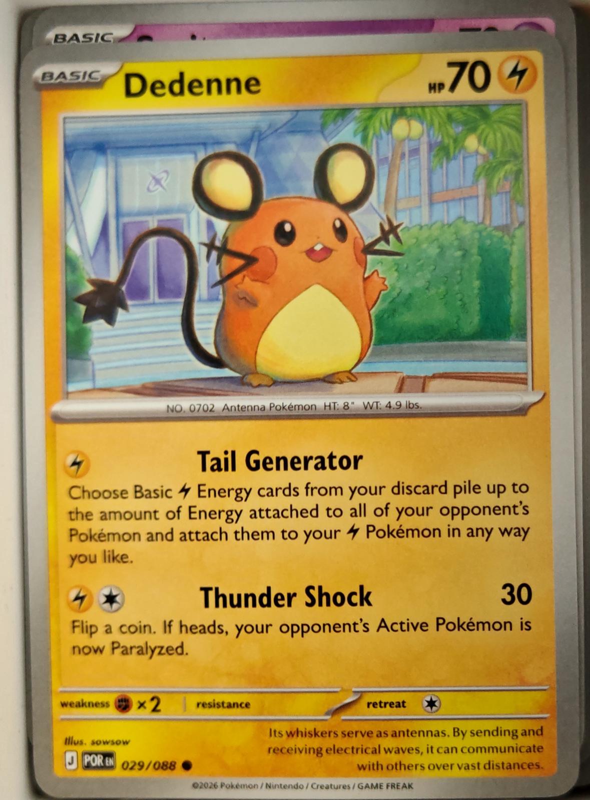 Dedenne - 029/088 - - PERFECT ORDER - Pokemon - Common | AA11-86