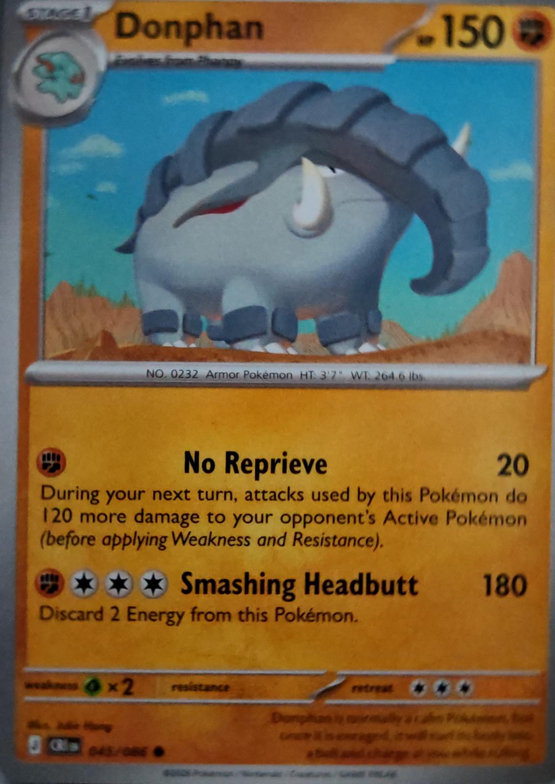 Donphan - 045/086 - - CHAOS RISING - Pokemon - Common | AA65-3