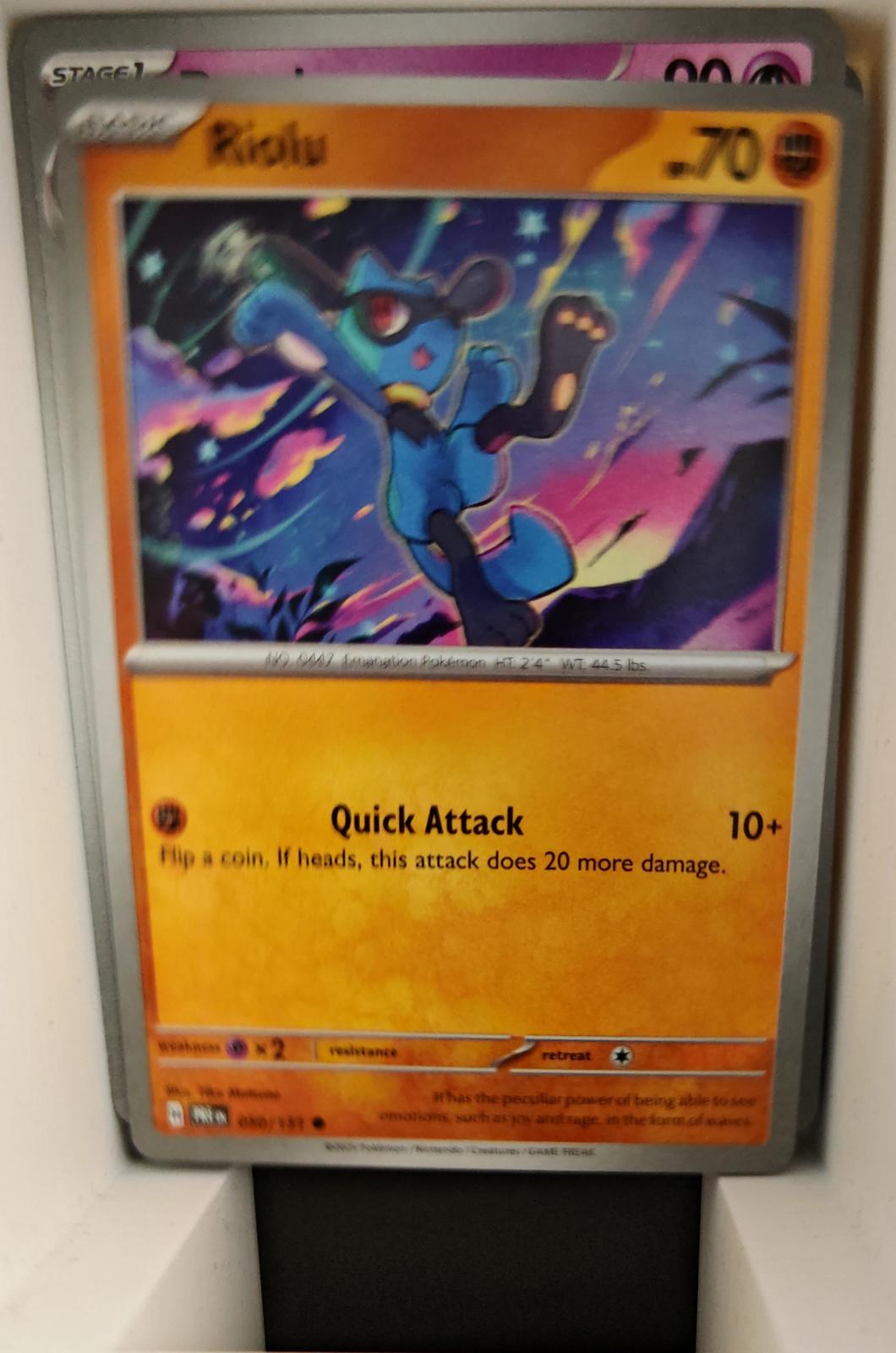 Riolu - 050/131 - - PRISMATIC EVOLUTIONS - Pokemon - Common | AA27-32