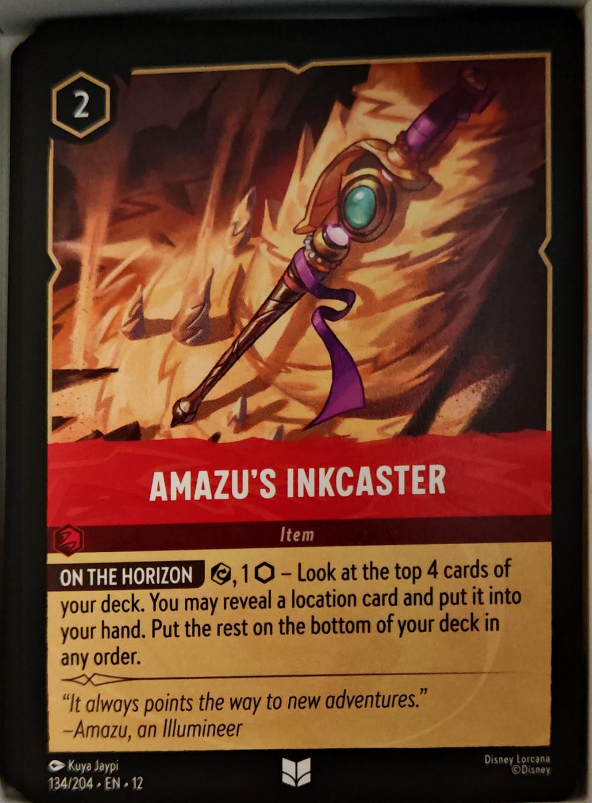Amazu's Inkcaster - 134/204 - - WILDS UNKNOWN - Lorcana - Uncommon | LAA01-20