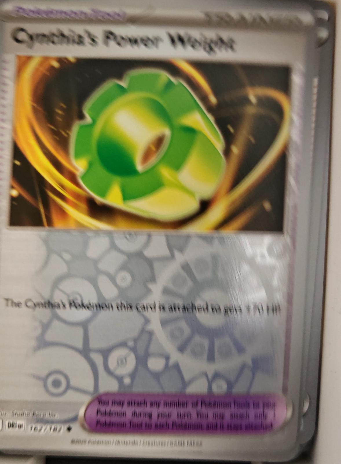 Cynthia's Power Weight - 162/182 - Reverse Holo - DESTINED RIVALS - Pokemon - | AA20-54