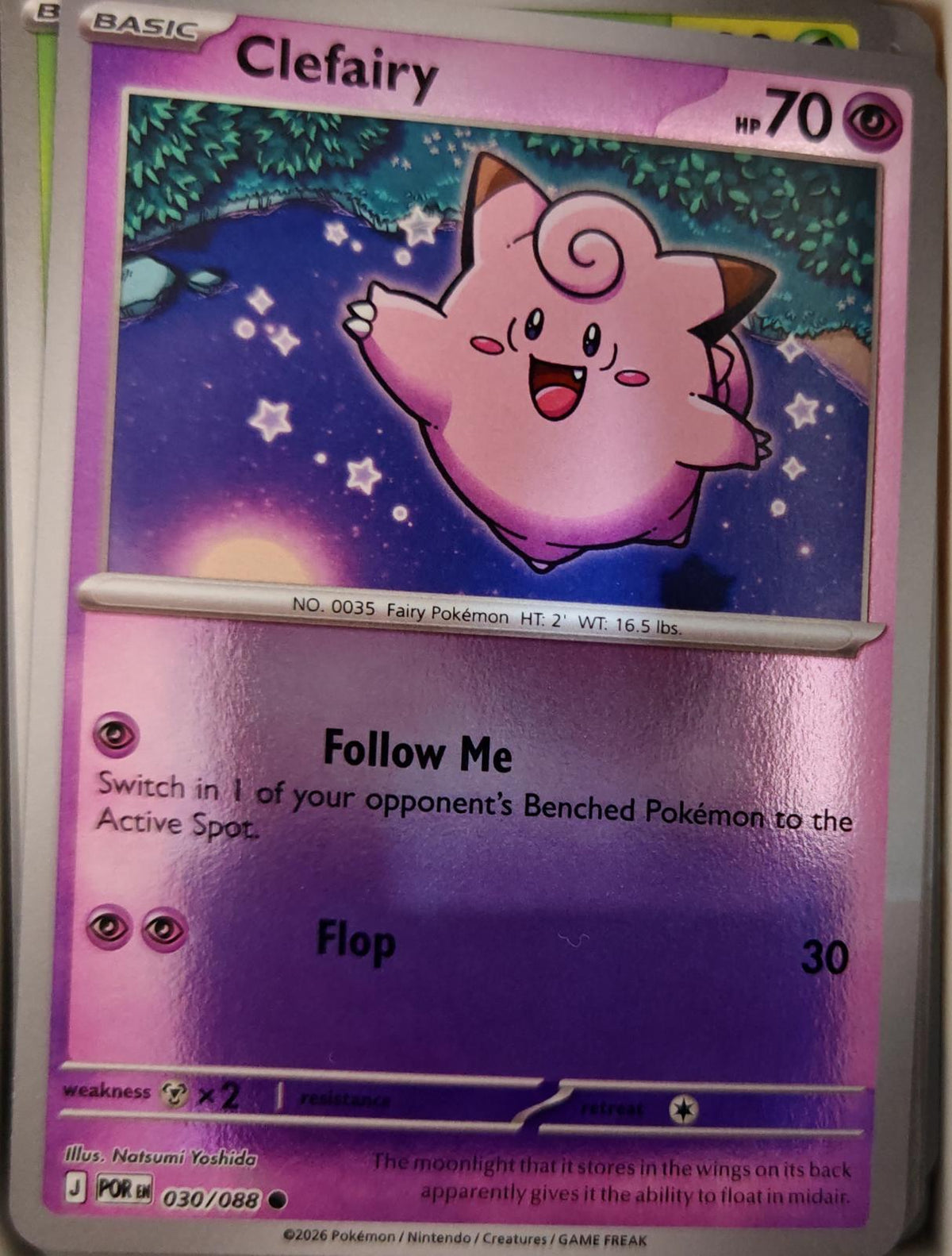 Clefairy - 030/088 - Reverse Holo - PERFECT ORDER - Pokemon - Common | AA18-62
