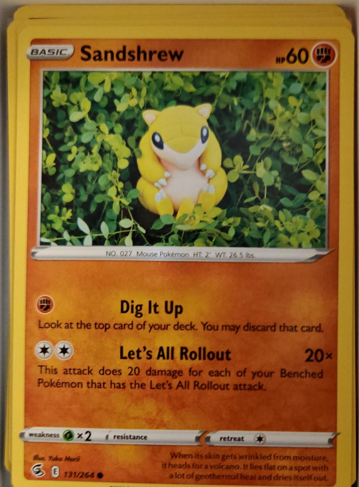 Sandshrew - 131/264 - - FUSION STRIKE - Pokemon - Common | AA21-17