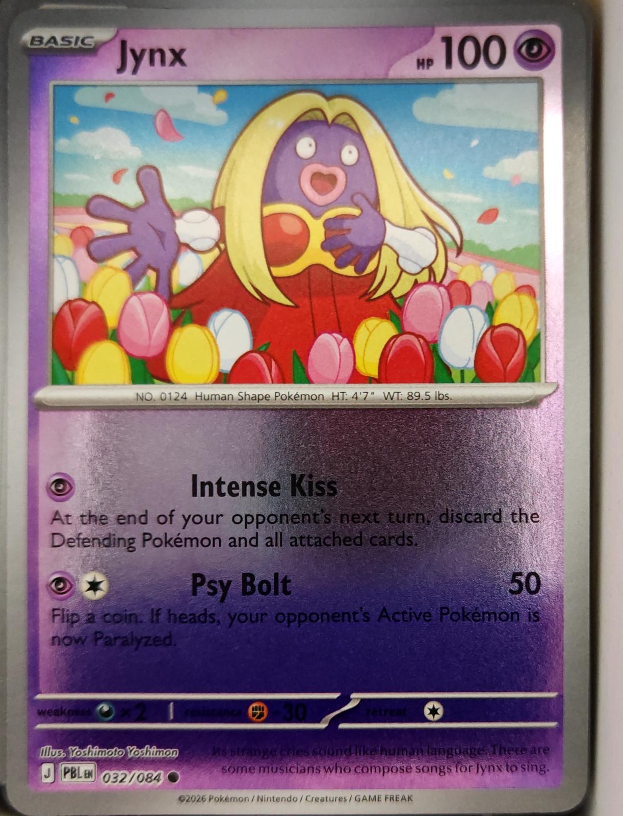 Jynx - 032/084 - Reverse Holo - PITCH BLACK - Pokemon - Common | AA14-48