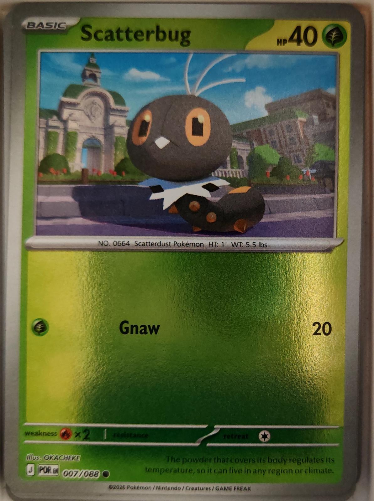 Scatterbug - 007/088 - Reverse Holo - PERFECT ORDER - Pokemon - Common | AA19-13