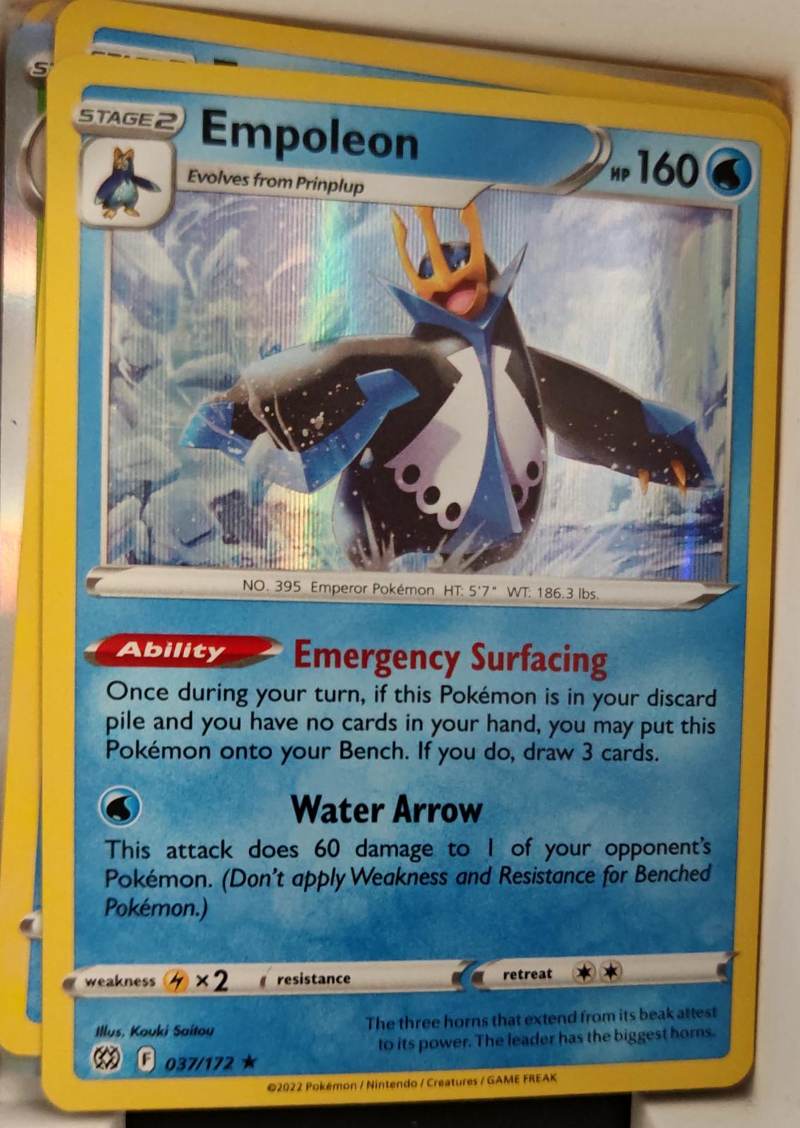 Empoleon - 037/172 - Holo - BRILLIANT STARS - Pokemon - Rare | AA21-12