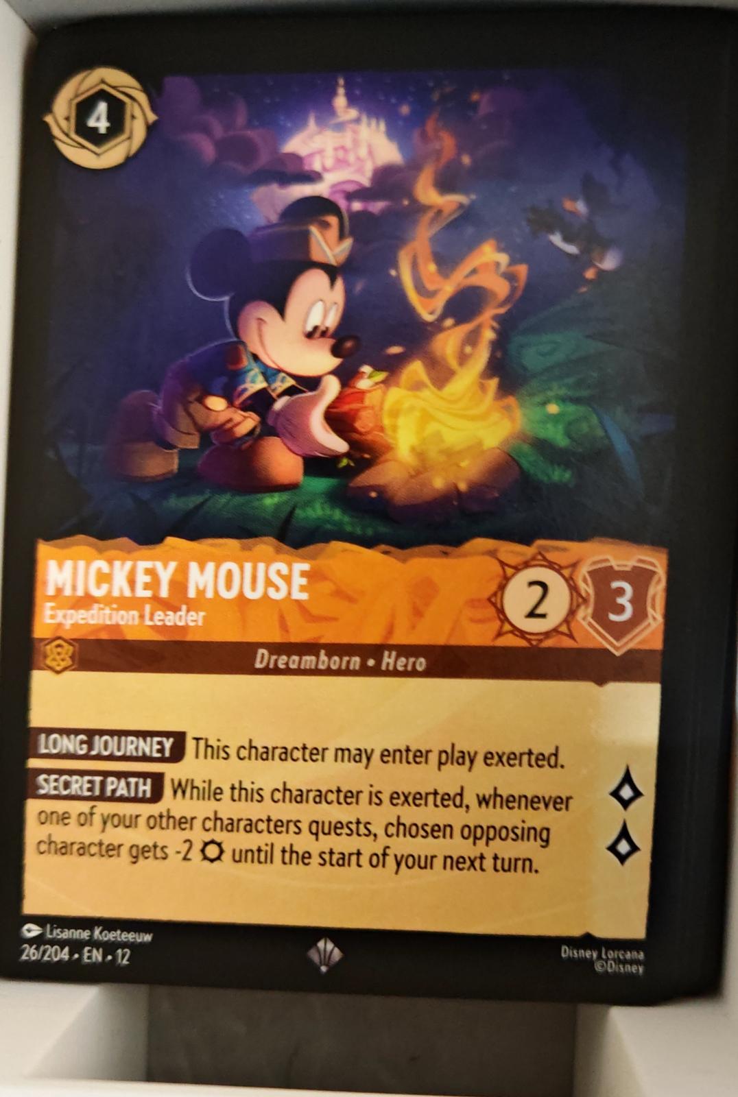 Mickey Mouse - Expedition Leader - 26/204 - - WILDS UNKNOWN - Lorcana - | LAA01-79