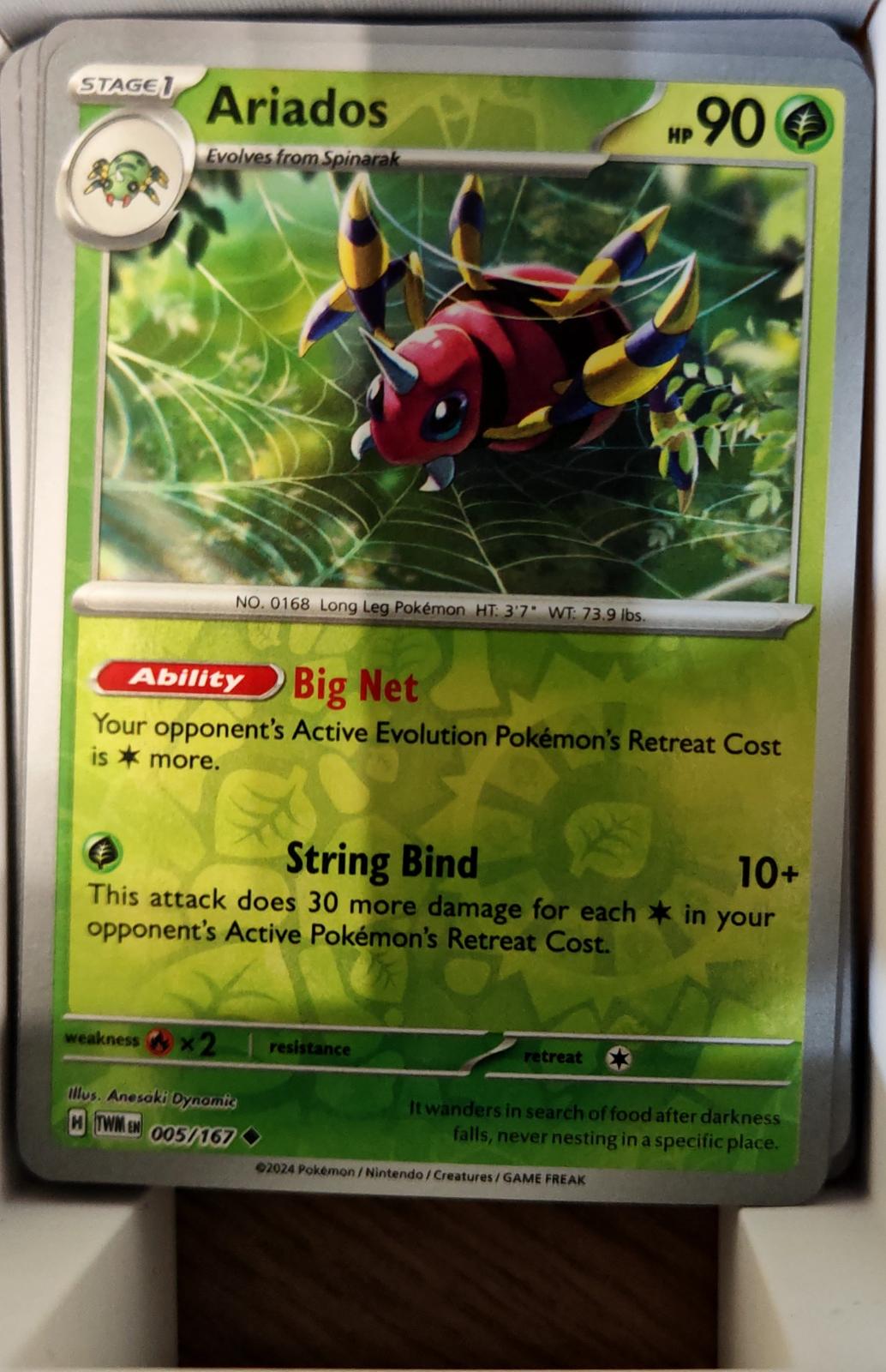 Ariados - 005/167 - Reverse Holo - TWILIGHT MASQUERADE - Pokemon - | AA75-42