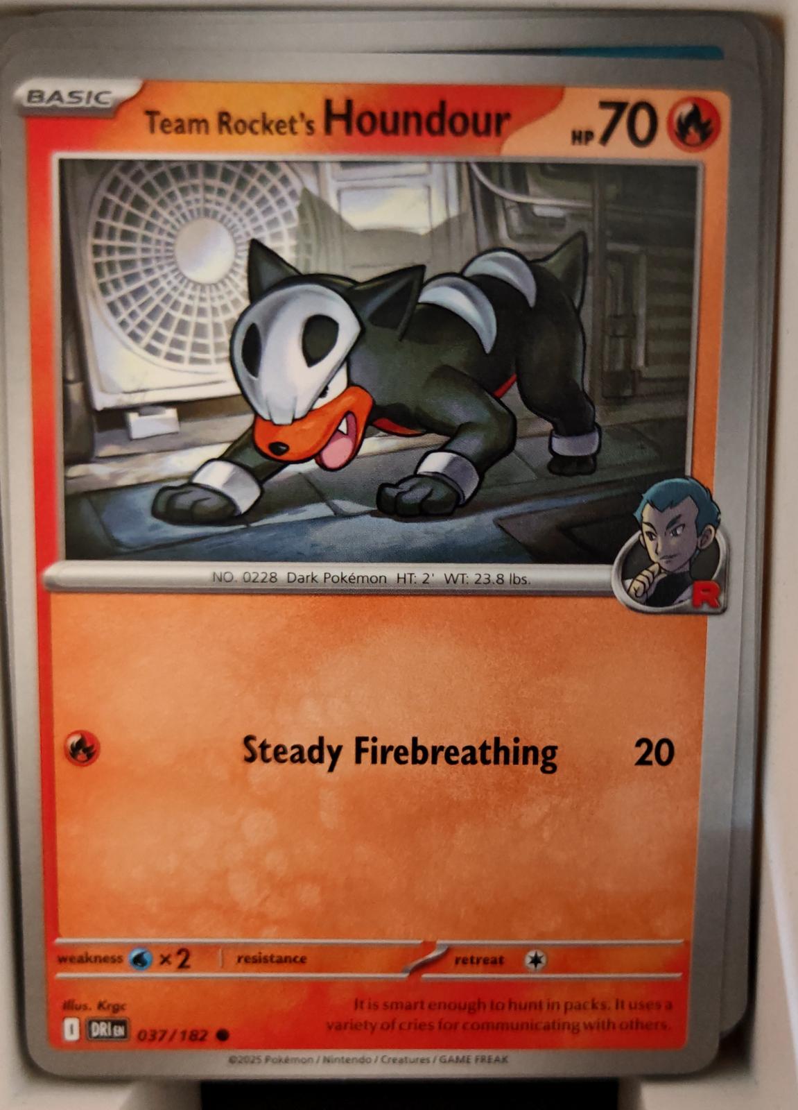 Team Rocket's Houndour - 037/182 - - DESTINED RIVALS - Pokemon - | AA23-75