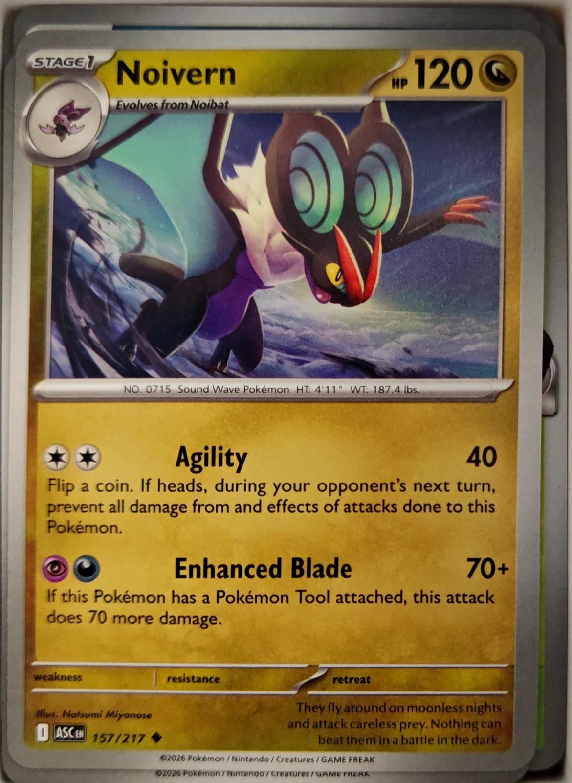 Noivern - 157/217 - - ASCENDED HEROES - Pokemon - Uncommon | AA11-76