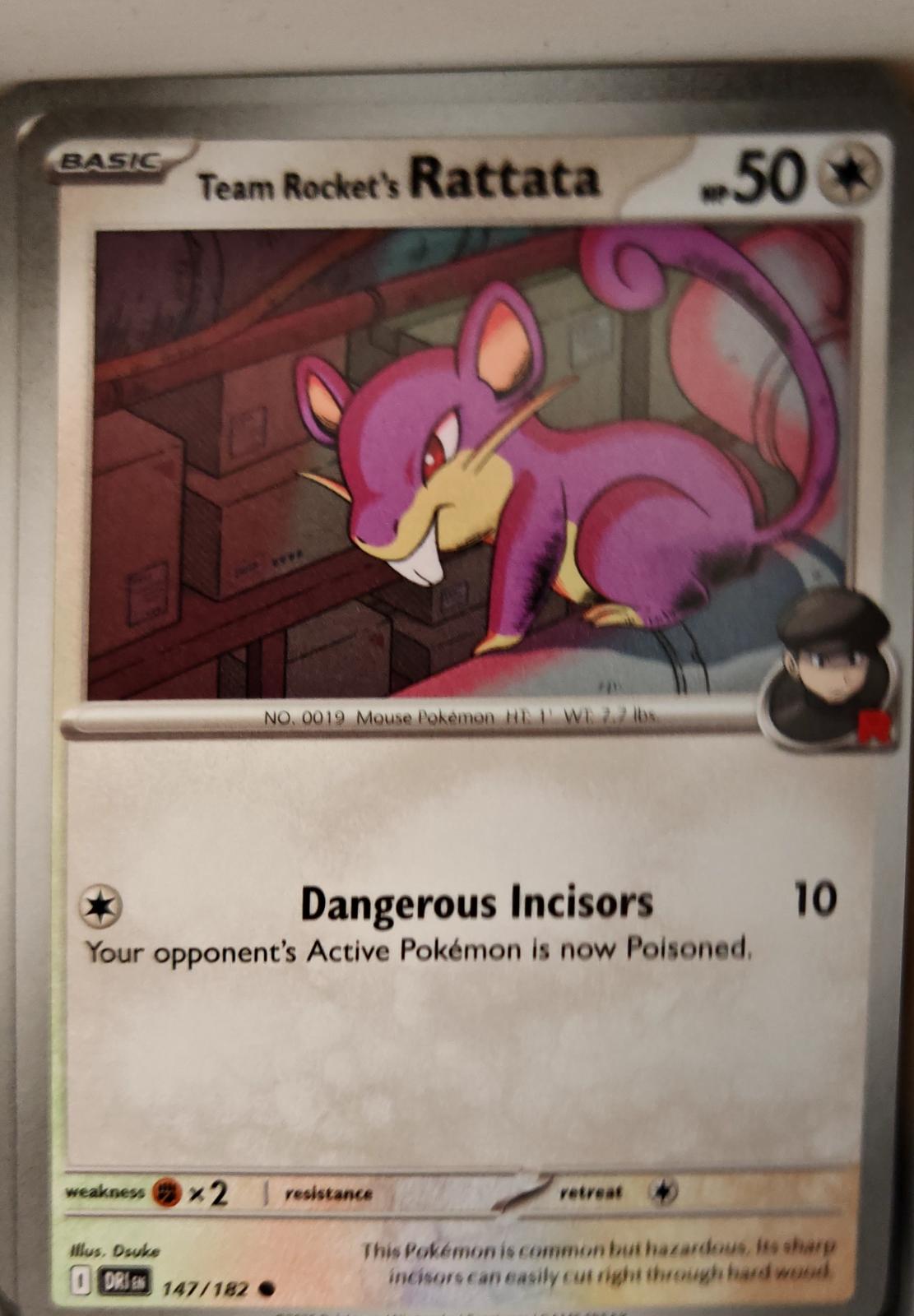 Team Rocket's Rattata - 147/182 - - DESTINED RIVALS - Pokemon - Common | AA12-76