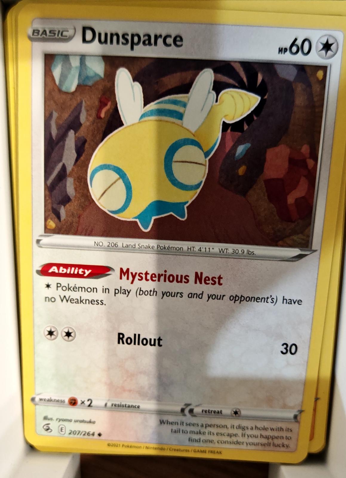 Dunsparce - 207/264 - - FUSION STRIKE - Pokemon - Uncommon | AA73-42