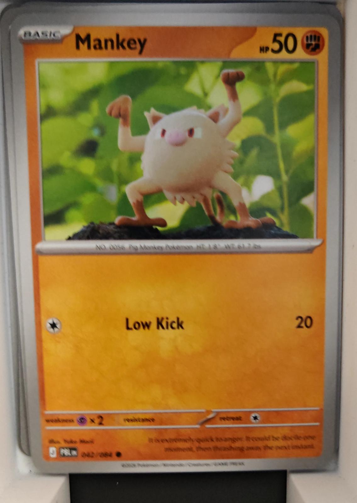 Mankey - 042/084 - - PITCH BLACK - Pokemon - Common | AA32-8