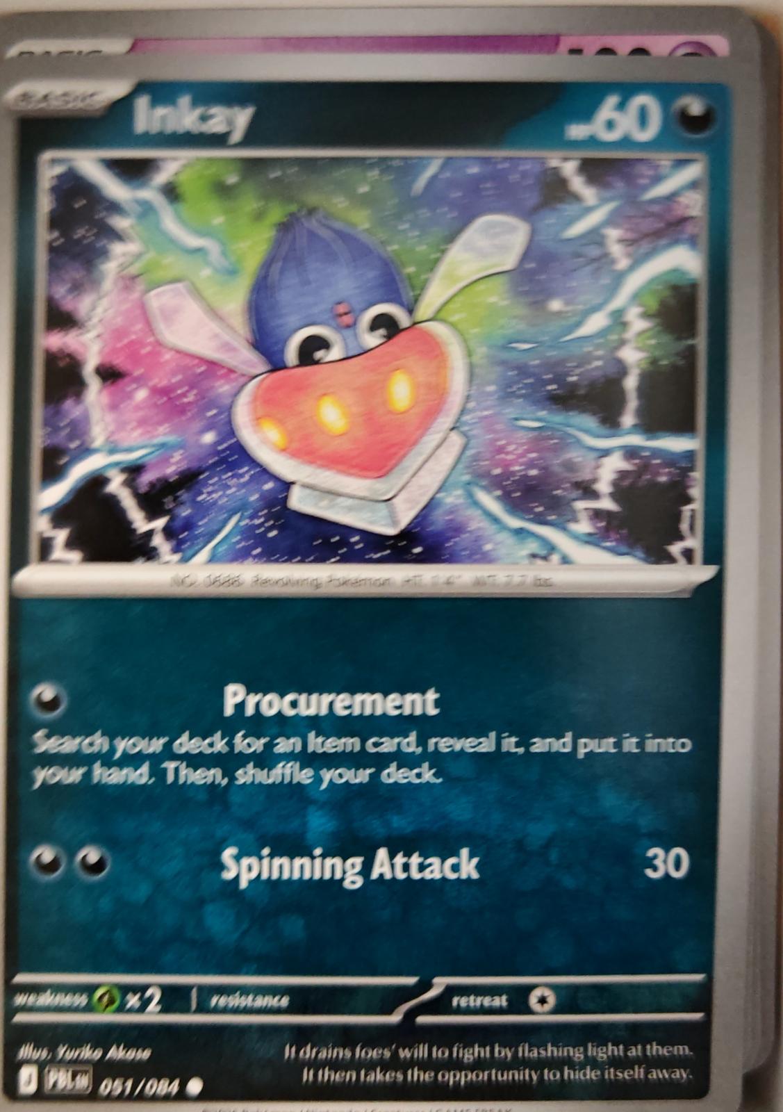 Inkay - 051/084 - - PITCH BLACK - Pokemon - Common | AA17-70