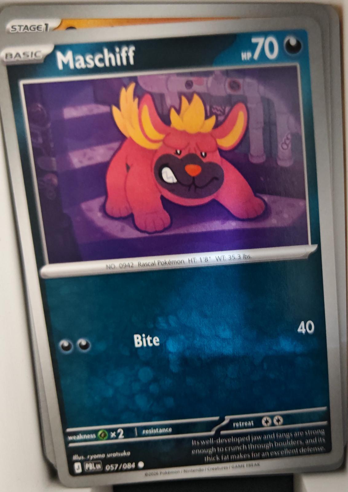 Maschiff - 057/084 - - PITCH BLACK - Pokemon - Common | AA18-57