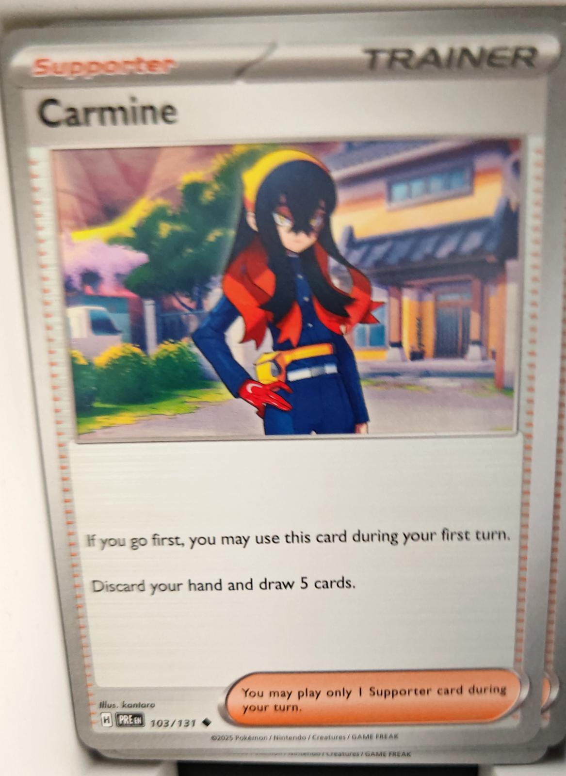 Carmine - 103/131 - - PRISMATIC EVOLUTIONS - Pokemon - Uncommon | AA29-44
