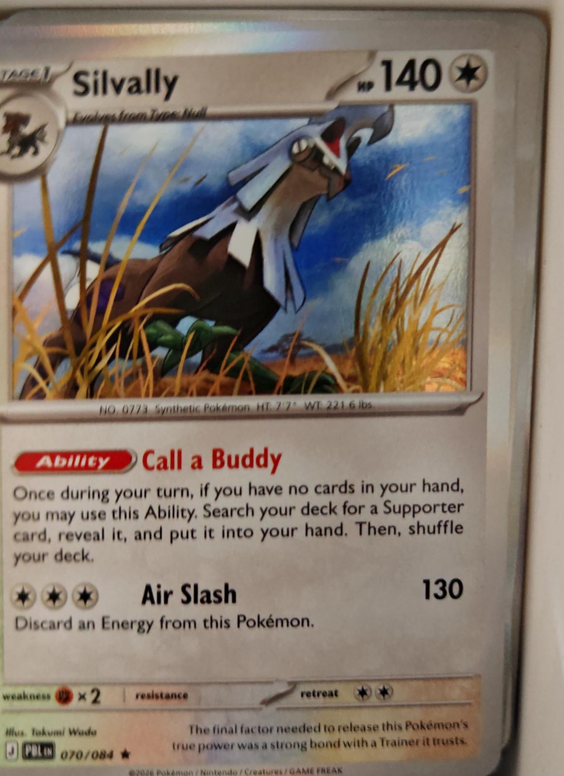 Silvally - 070/084 - Holo - PITCH BLACK - Pokemon - Rare | AA25-29