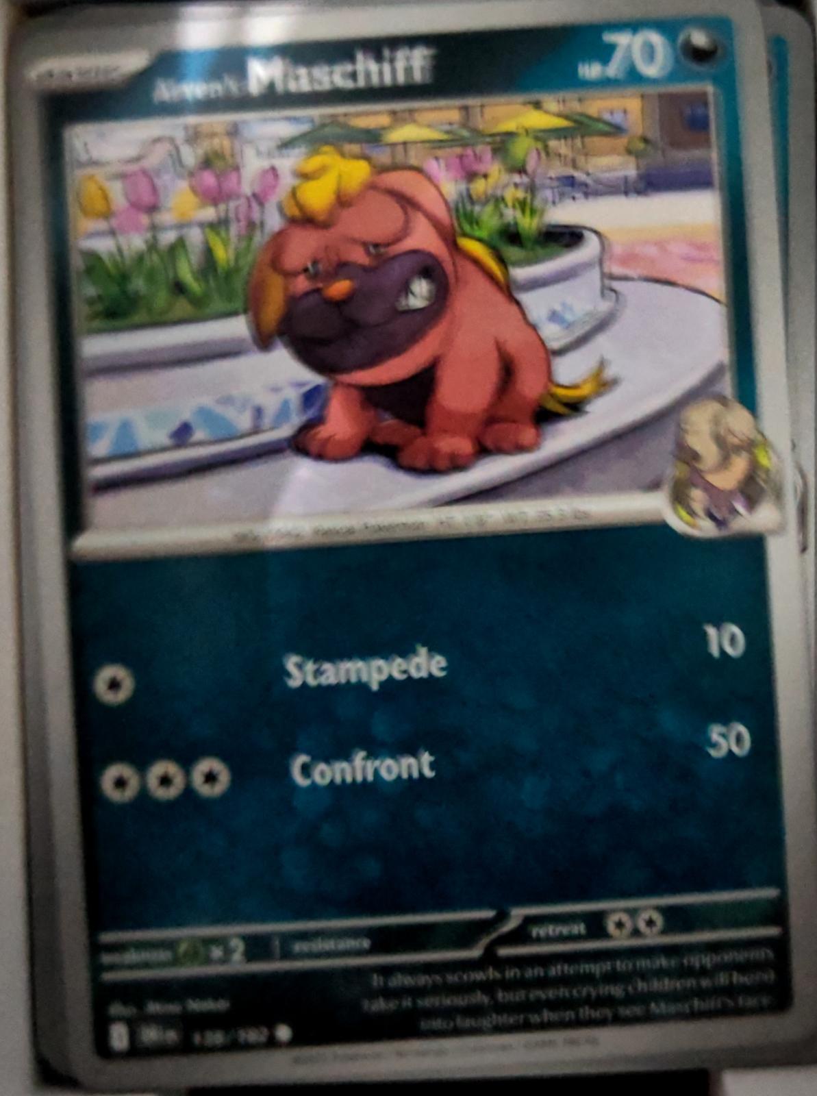 Arven's Maschiff - 138/182 - - DESTINED RIVALS - Pokemon - Common | AA52-36