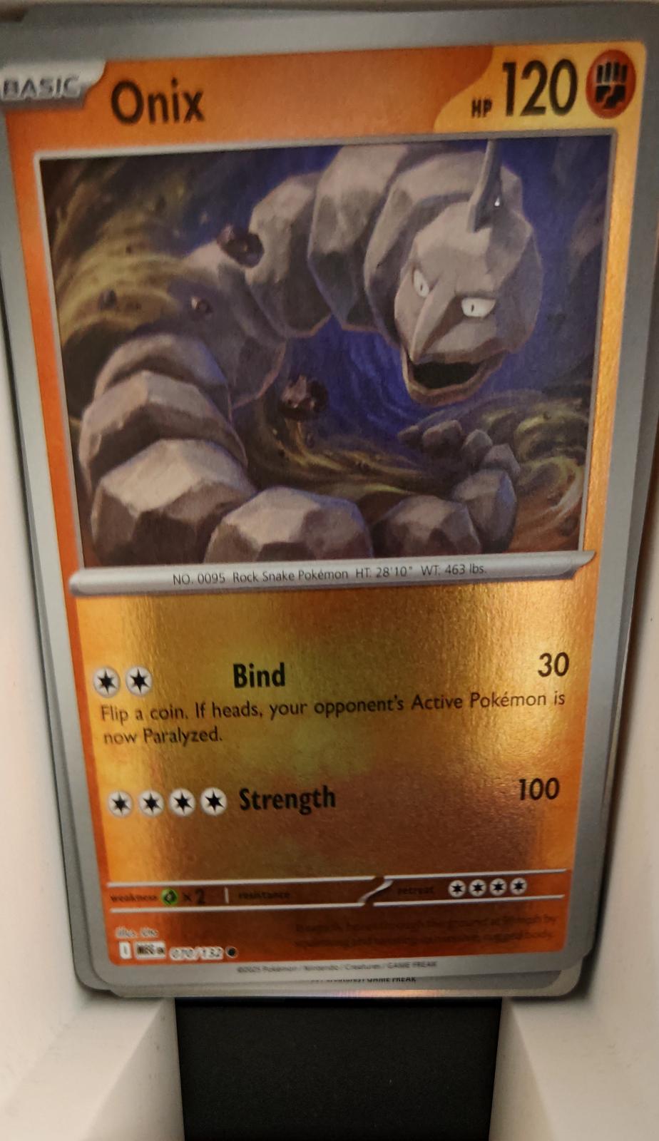 Onix - 070/132 - Reverse Holo - MEGA EVOLUTION - Pokemon - Common | AA24-27