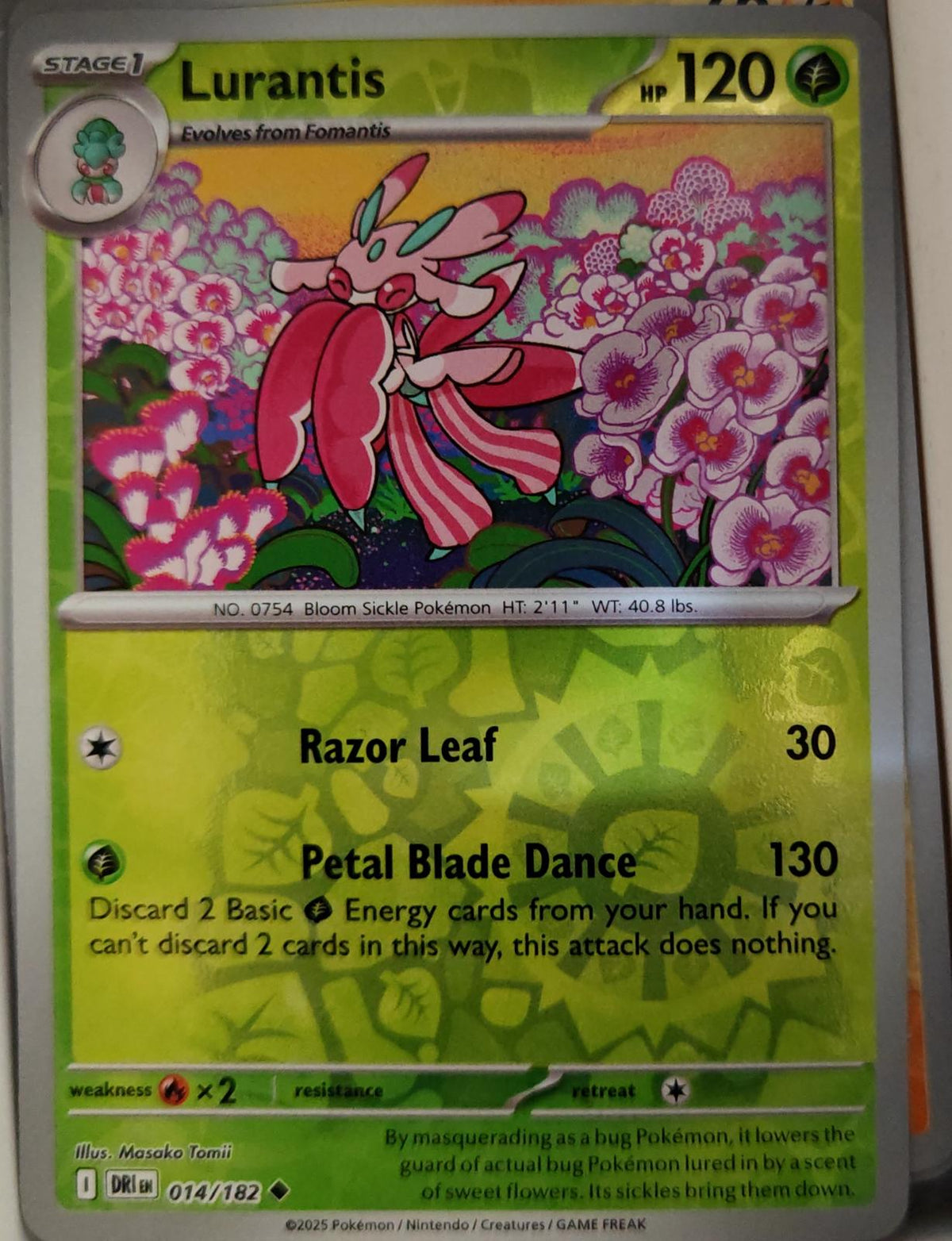 Lurantis - 014/182 - Reverse Holo - DESTINED RIVALS - Pokemon - | AA19-25