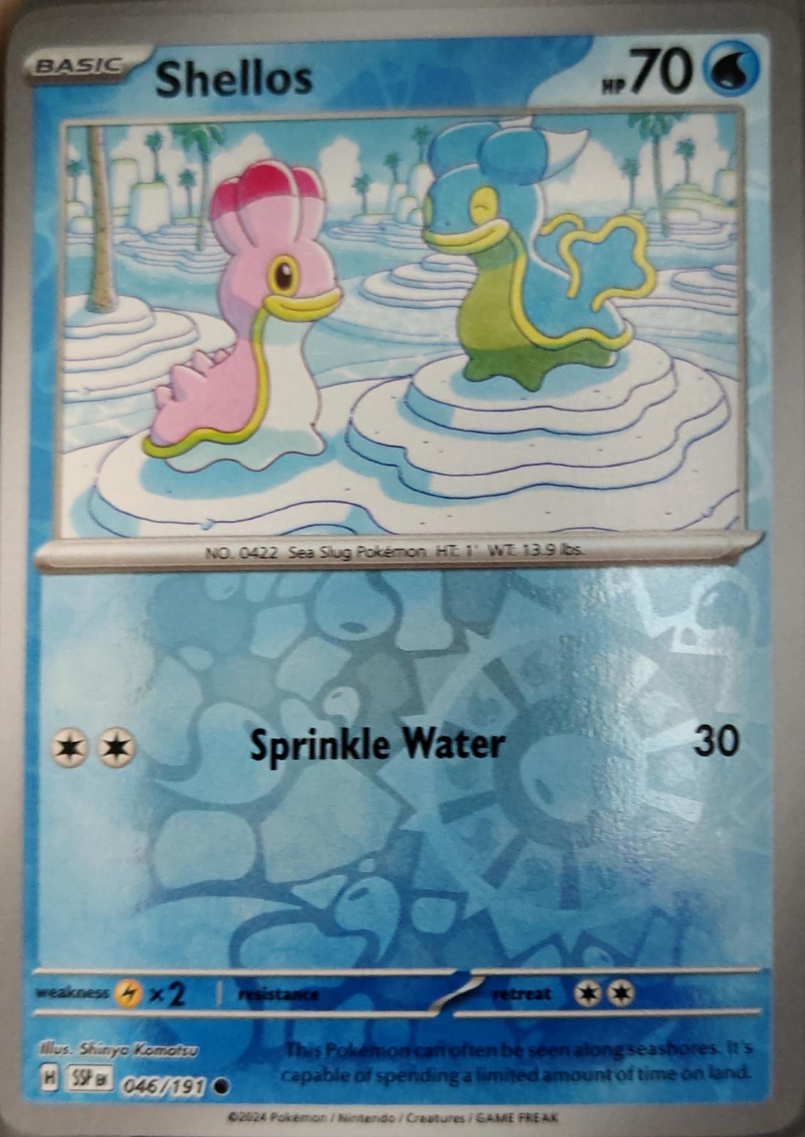 Shellos - 046/191 - Reverse Holo - SURGING SPARKS - Pokemon - Common | AA20-23