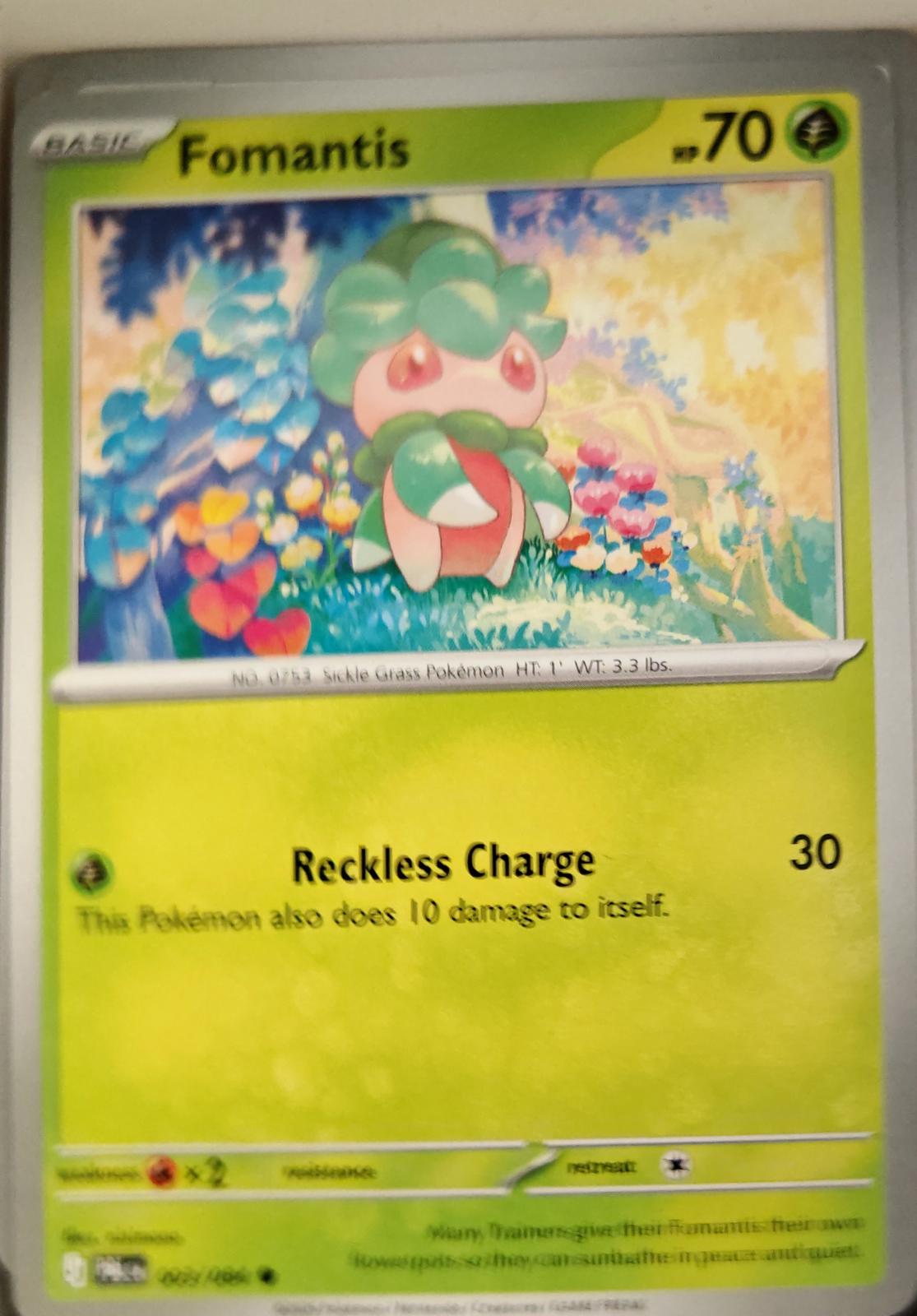 Fomantis - 003/084 - - PITCH BLACK - Pokemon - Common | AA16-72