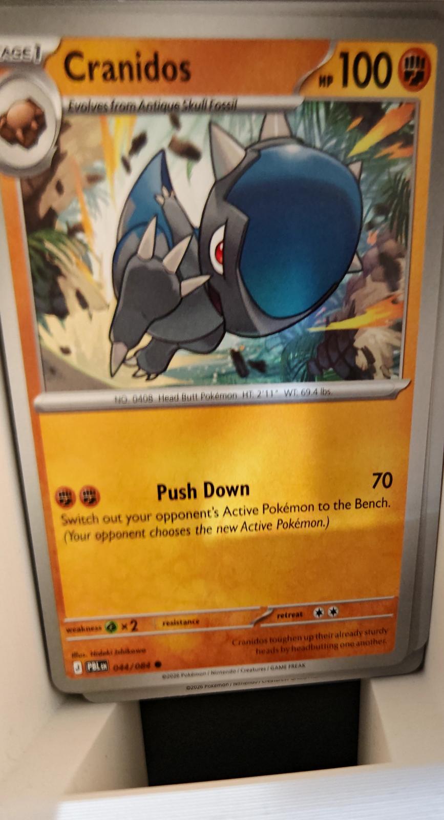 Cranidos - 044/084 - - PITCH BLACK - Pokemon - Common | AA18-56