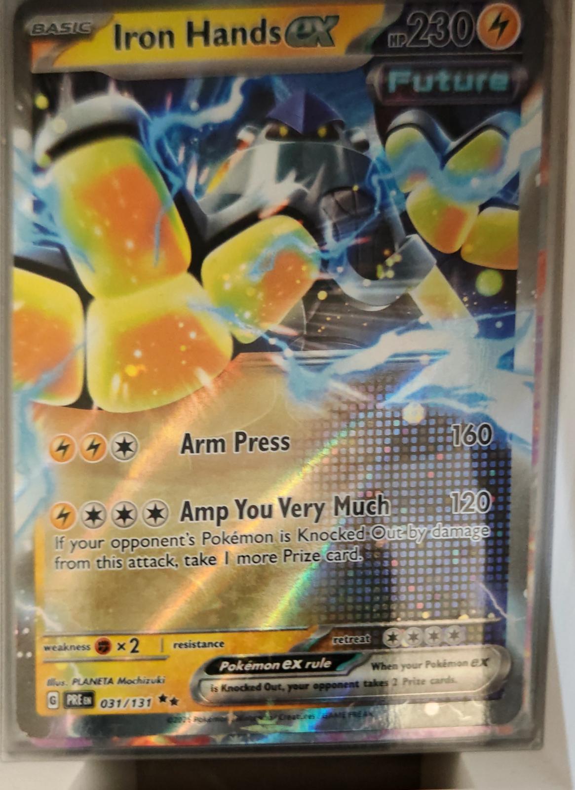Iron Hands ex - 031/131 - Holo - PRISMATIC EVOLUTIONS - Pokemon - | AA37-28