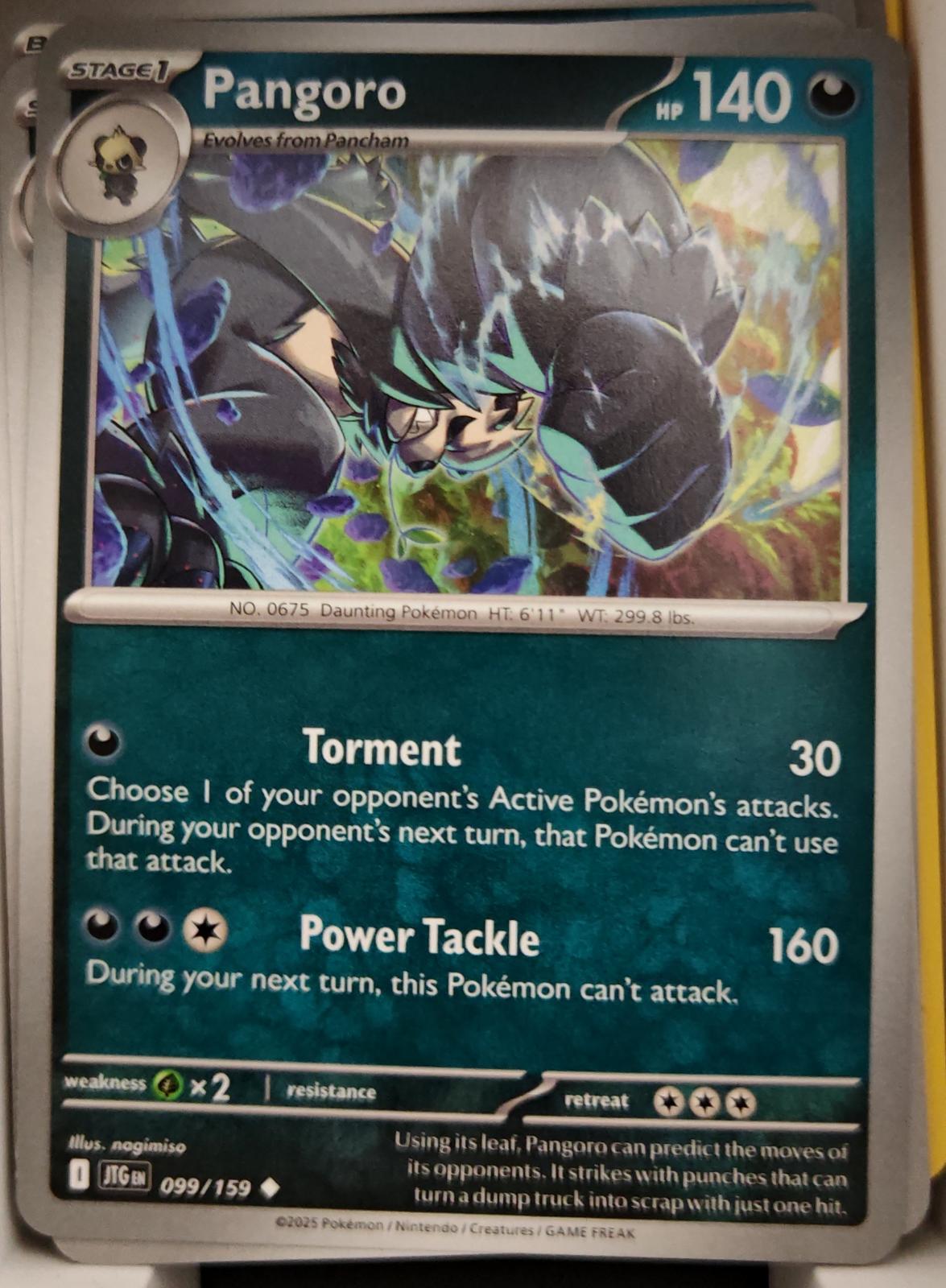 Pangoro - 099/159 - - JOURNEY TOGETHER - Pokemon - Uncommon | AA03-57