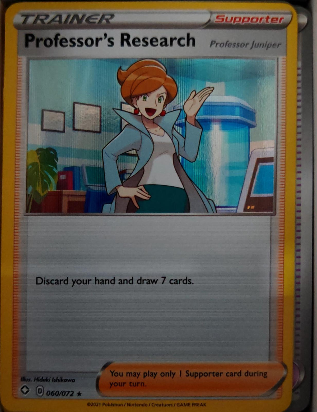 Professor's Research - 060/072 - Reverse Holo - SHINING FATES - Pokemon - | AA40-87